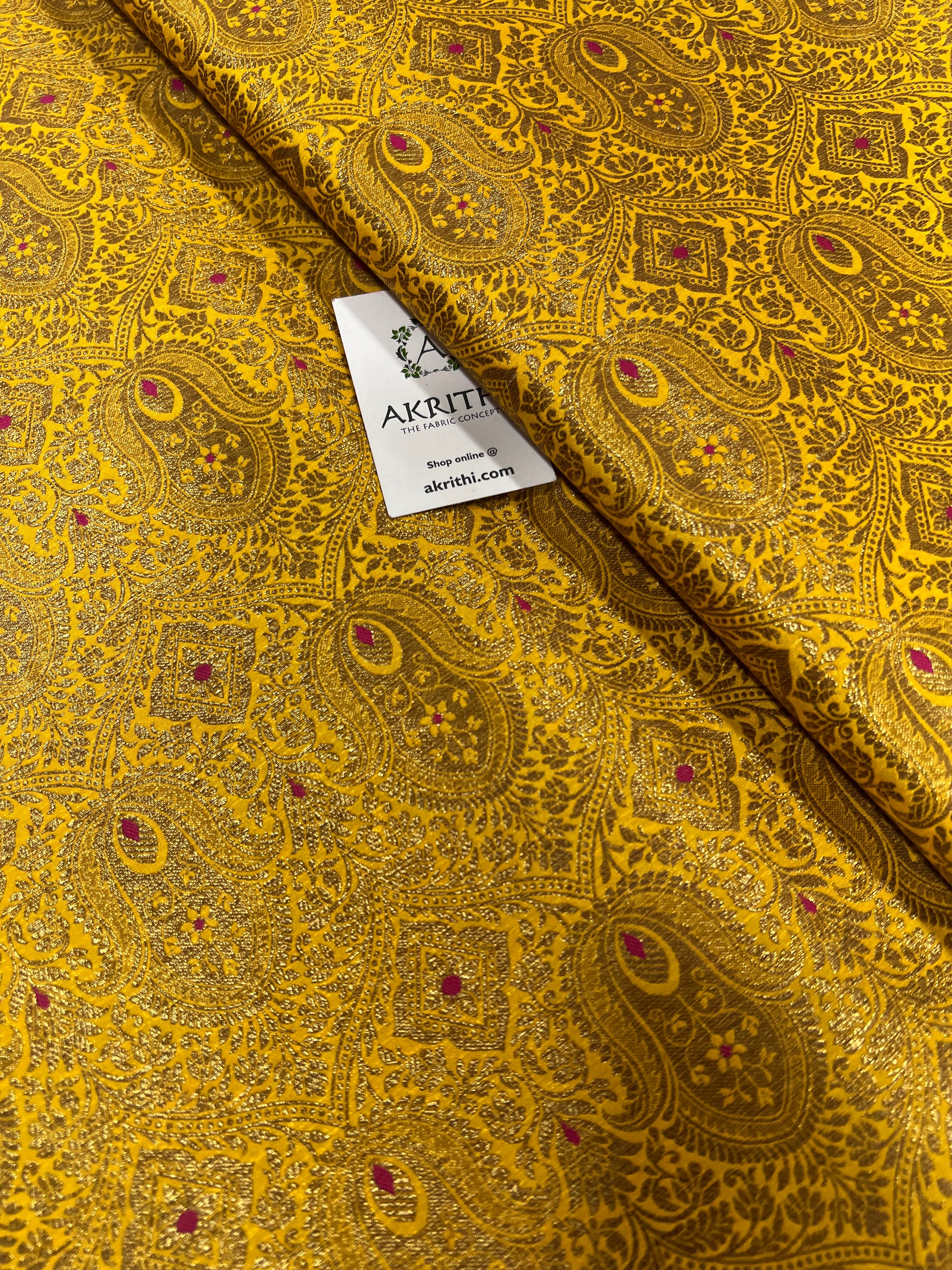 Pure Banarasi brocade fabric