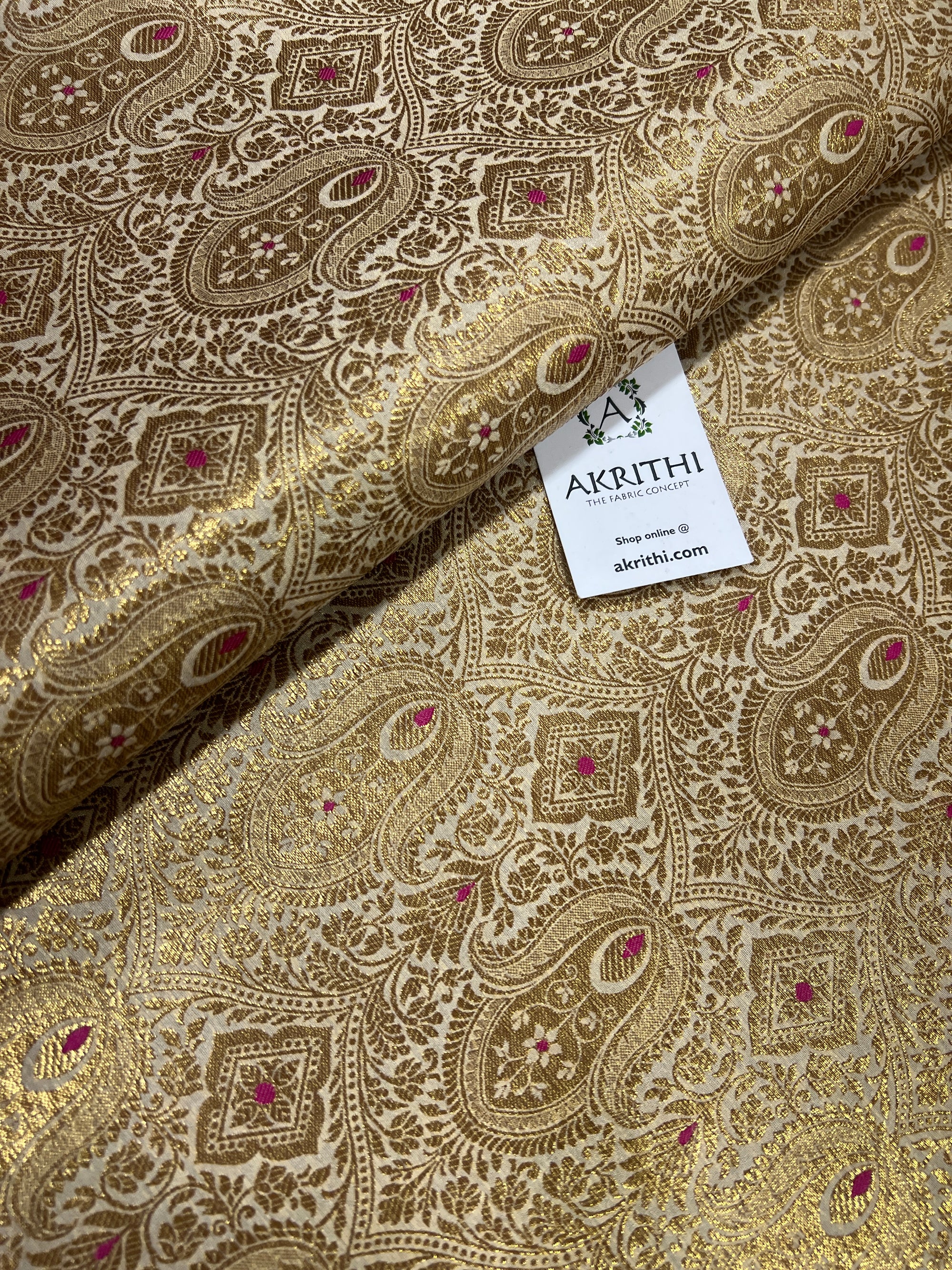 Pure Banarasi brocade fabric