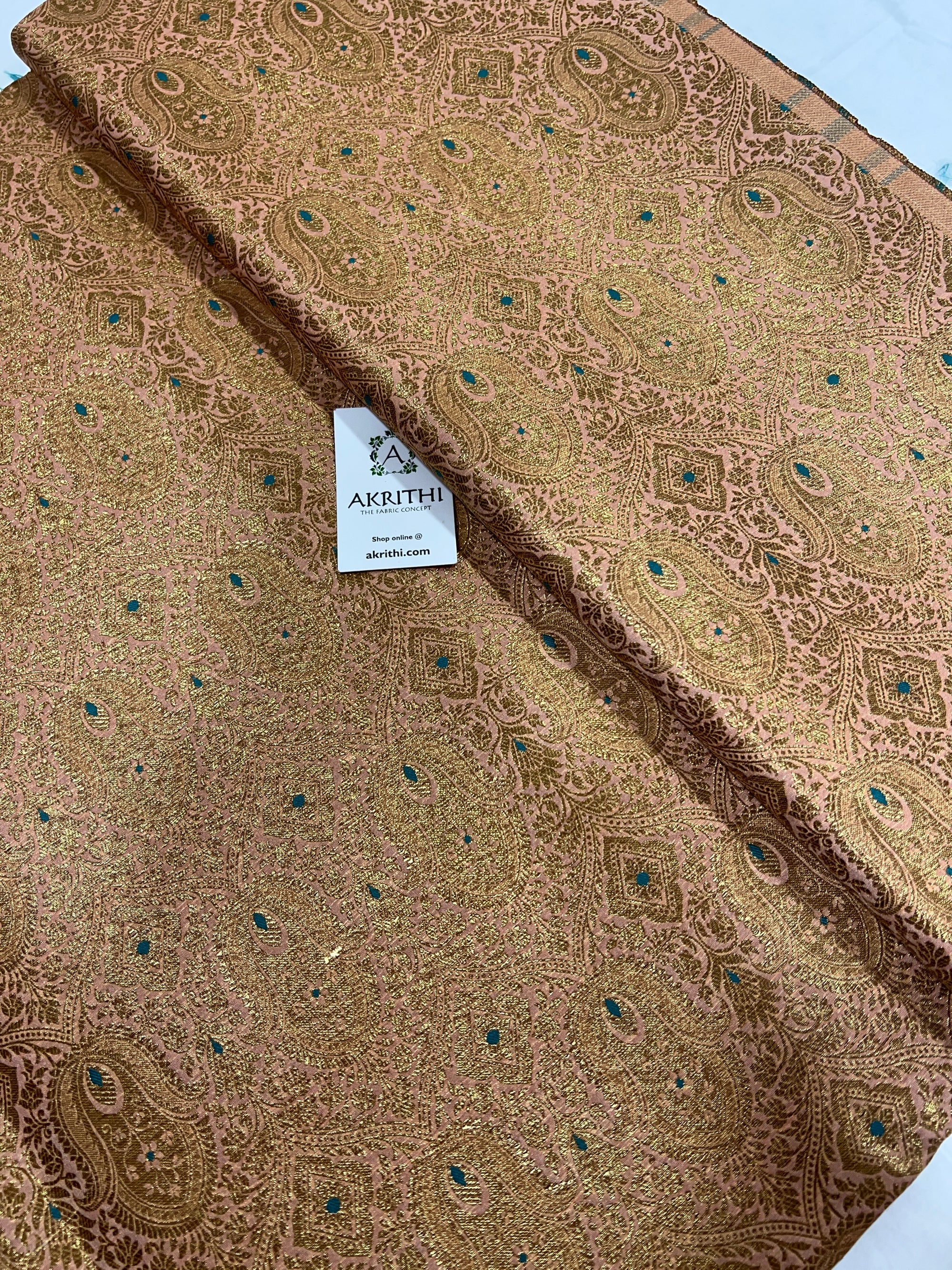 Pure Banarasi brocade fabric