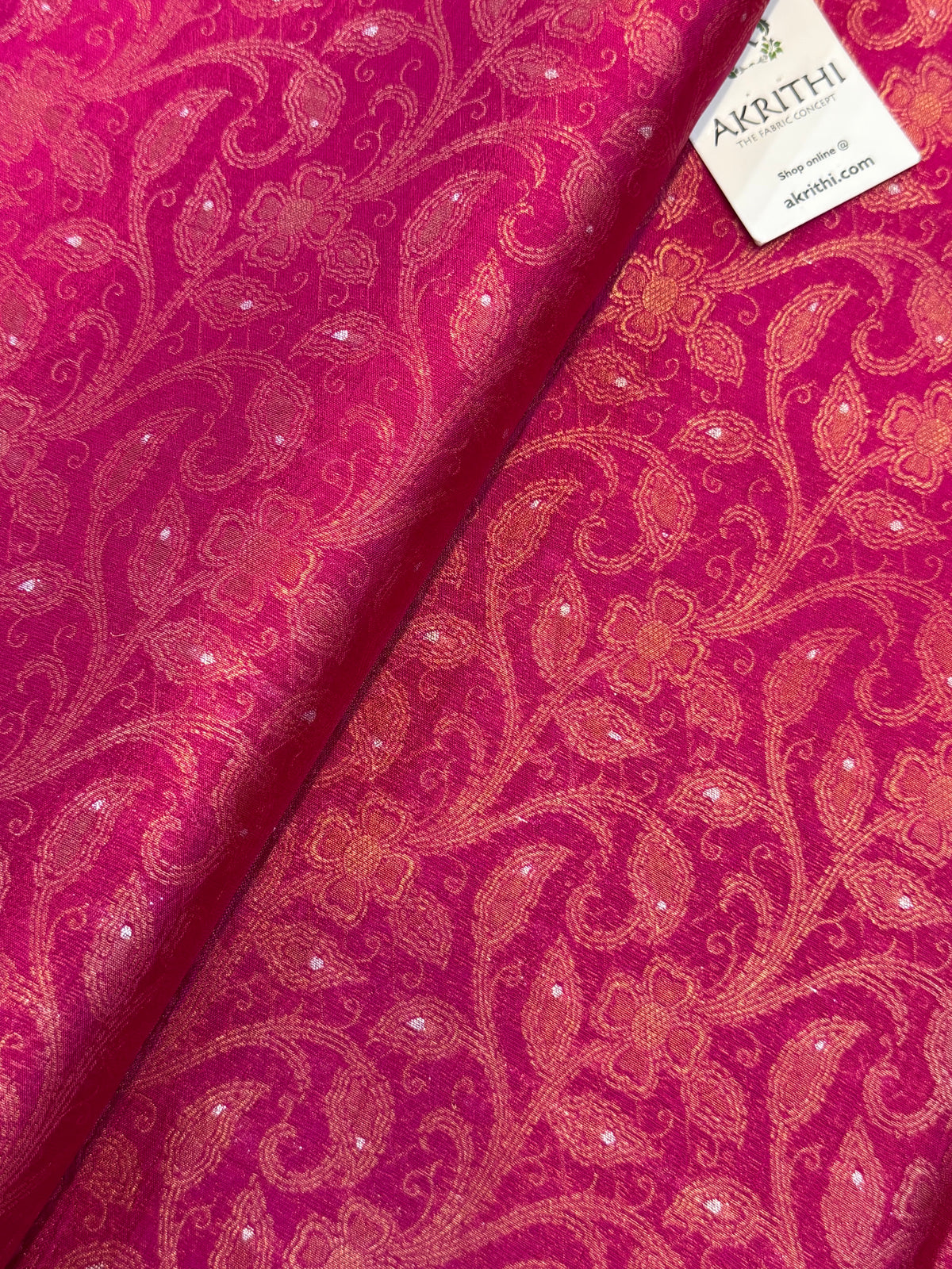 Banarasi meenakari pure soft dupion silk fabric