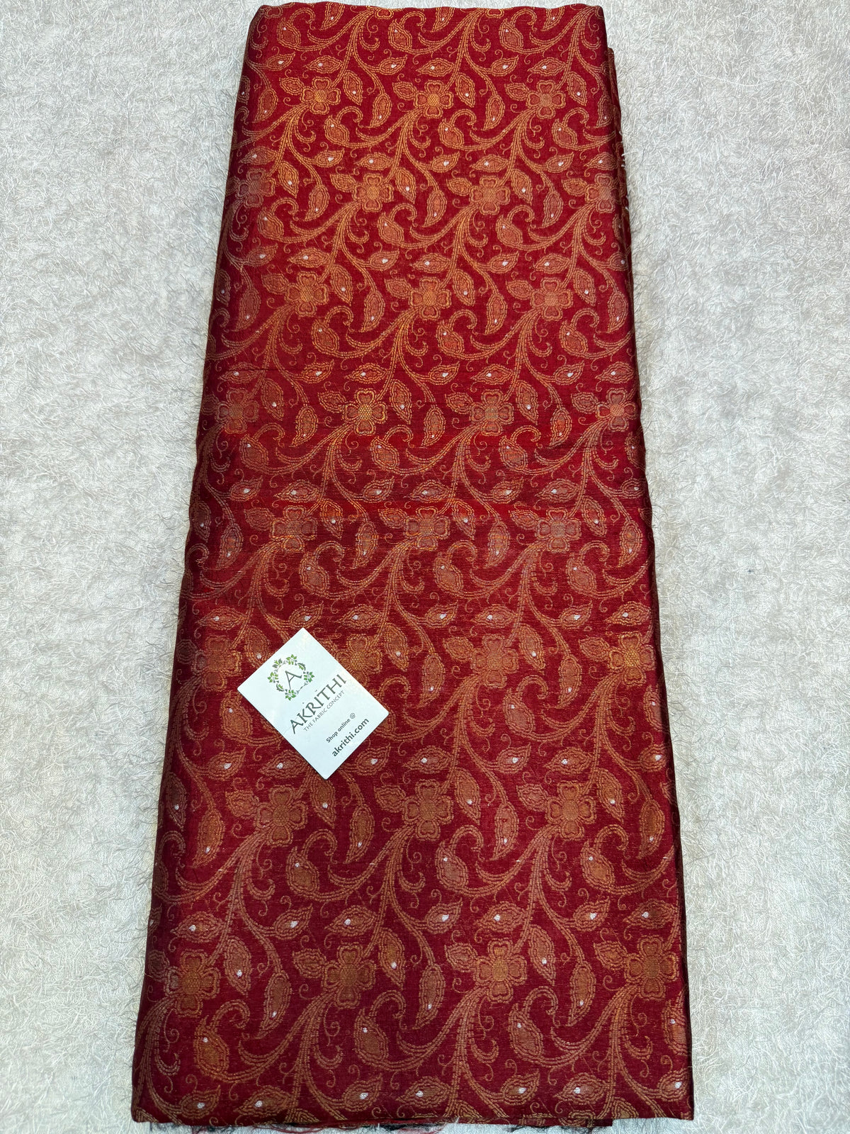 Banarasi meenakari pure soft dupion silk fabric