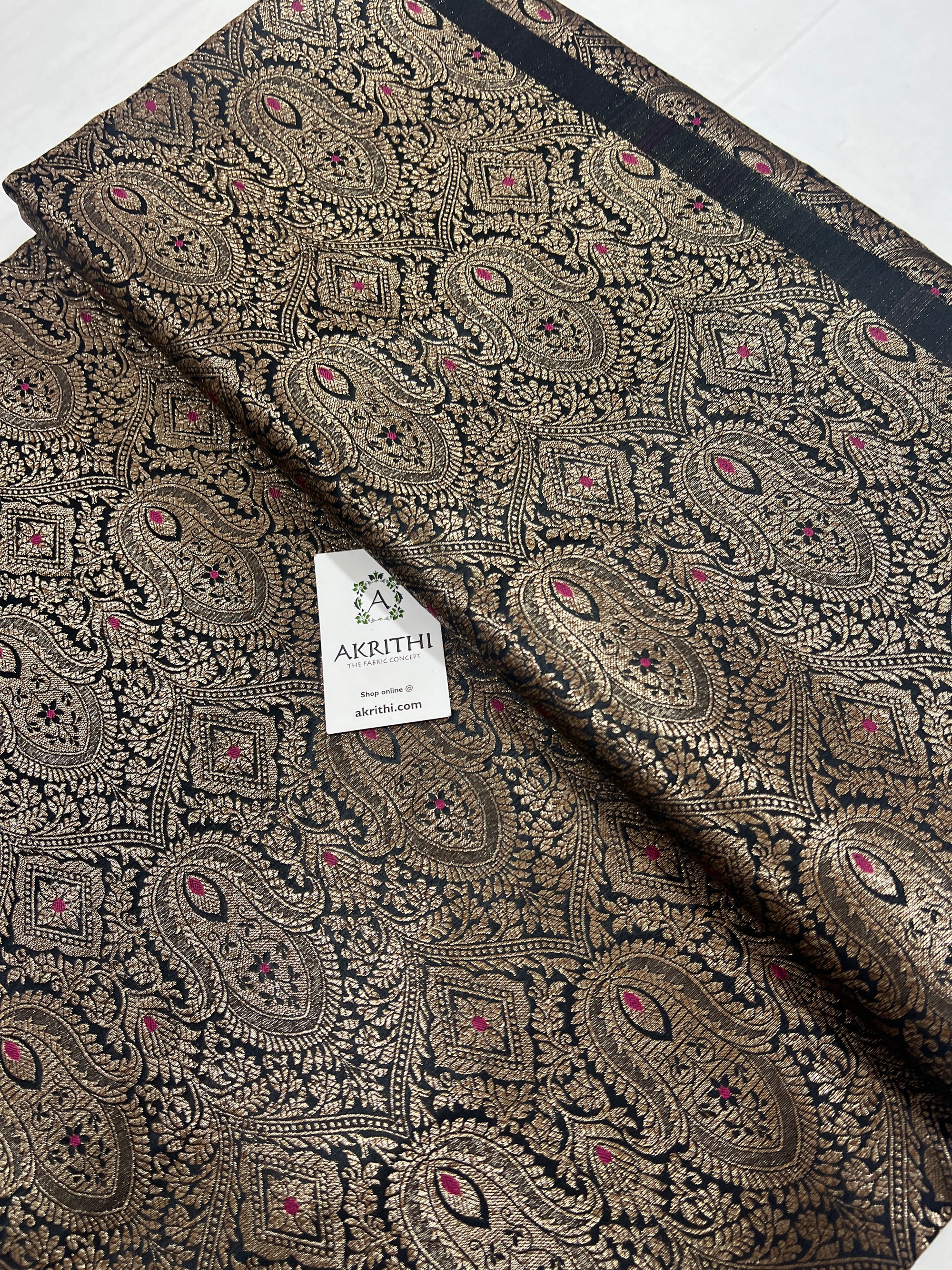 Pure Banarasi brocade fabric