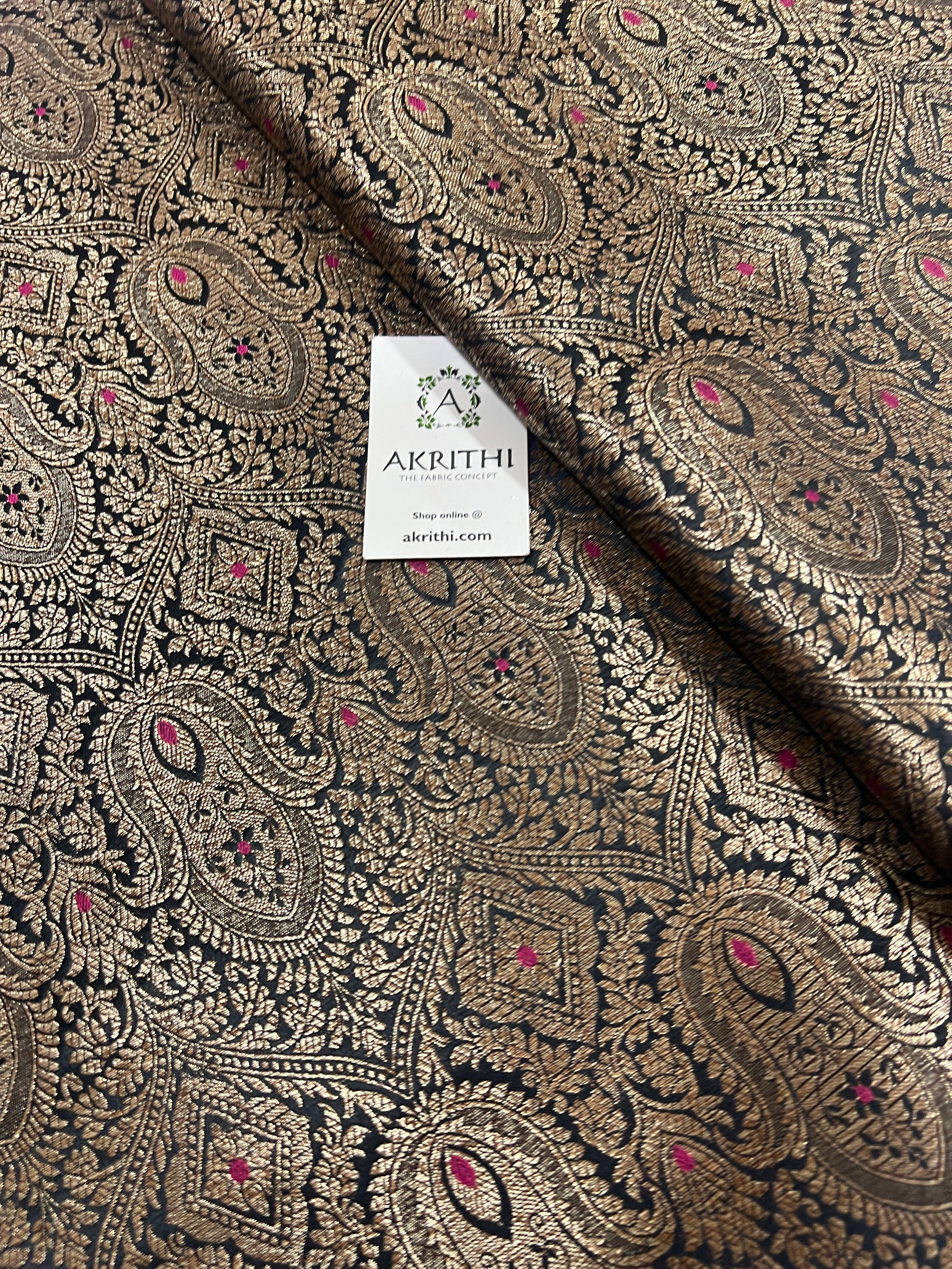 Pure Banarasi brocade fabric