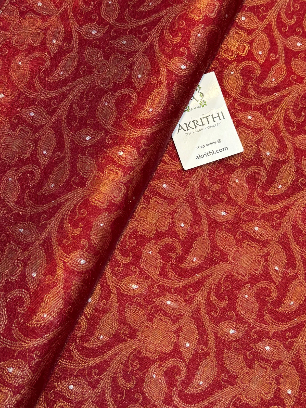 Banarasi meenakari pure soft dupion silk fabric