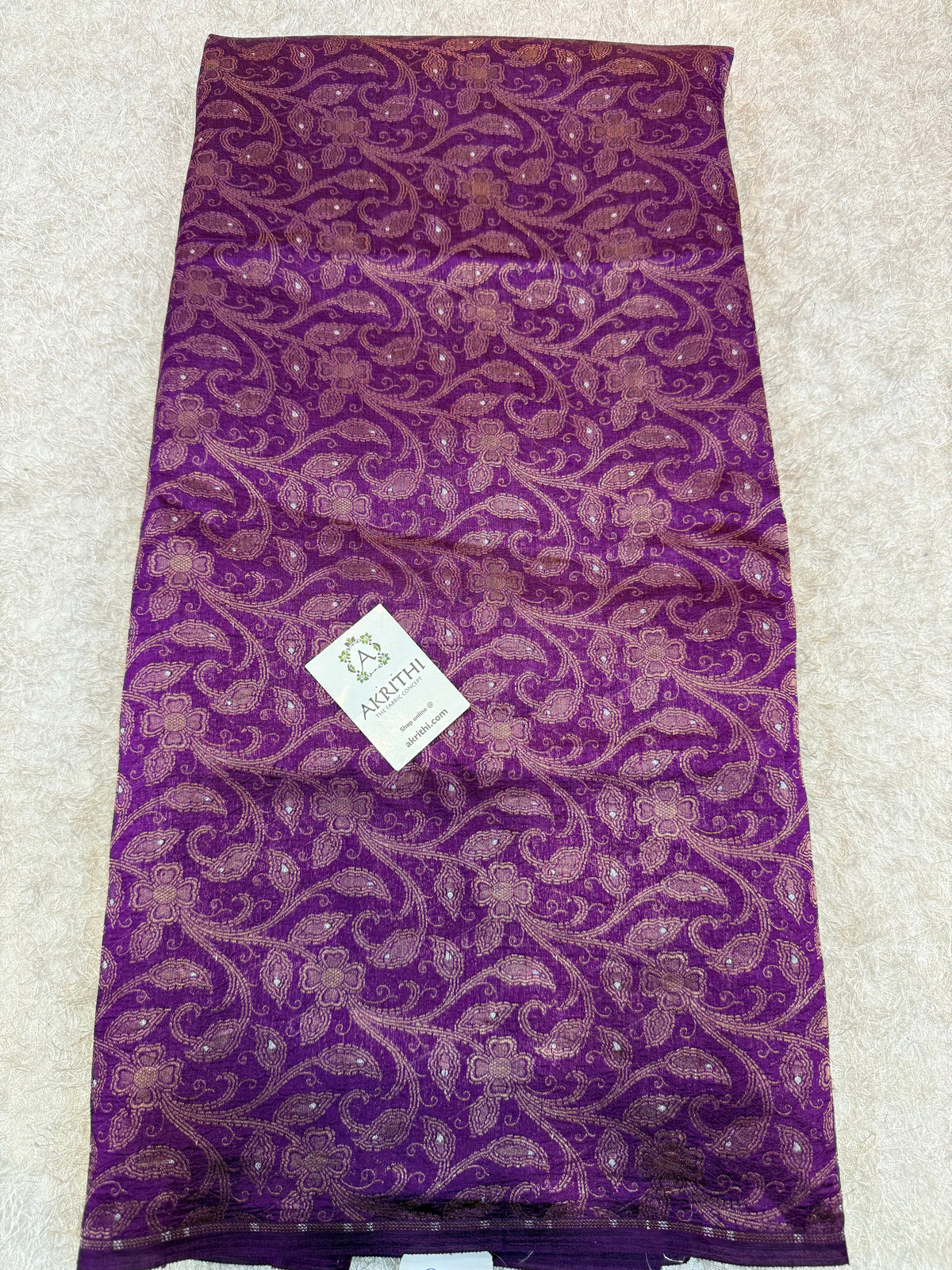 Banarasi meenakari pure soft dupion silk fabric