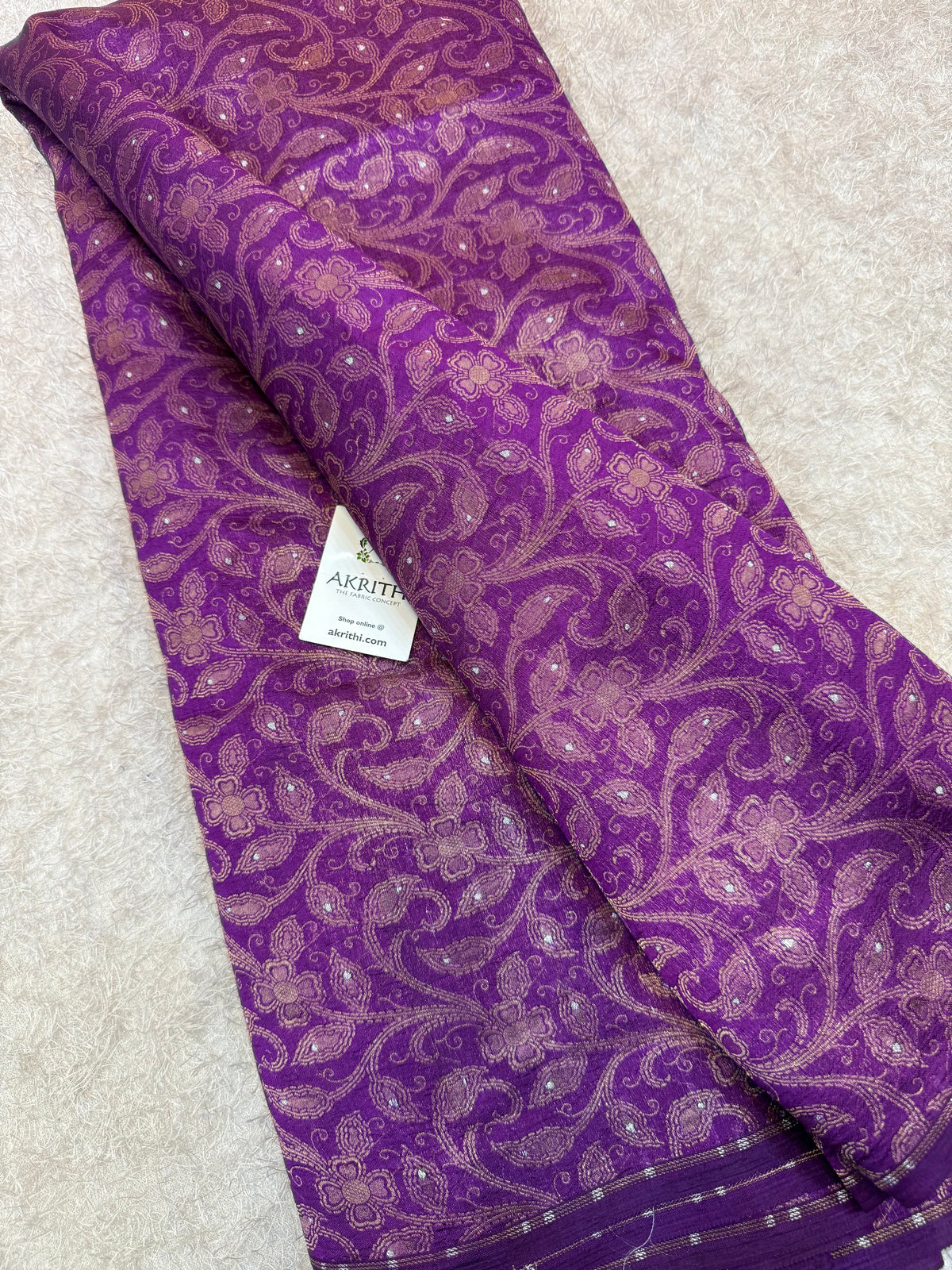 Banarasi meenakari pure soft dupion silk fabric