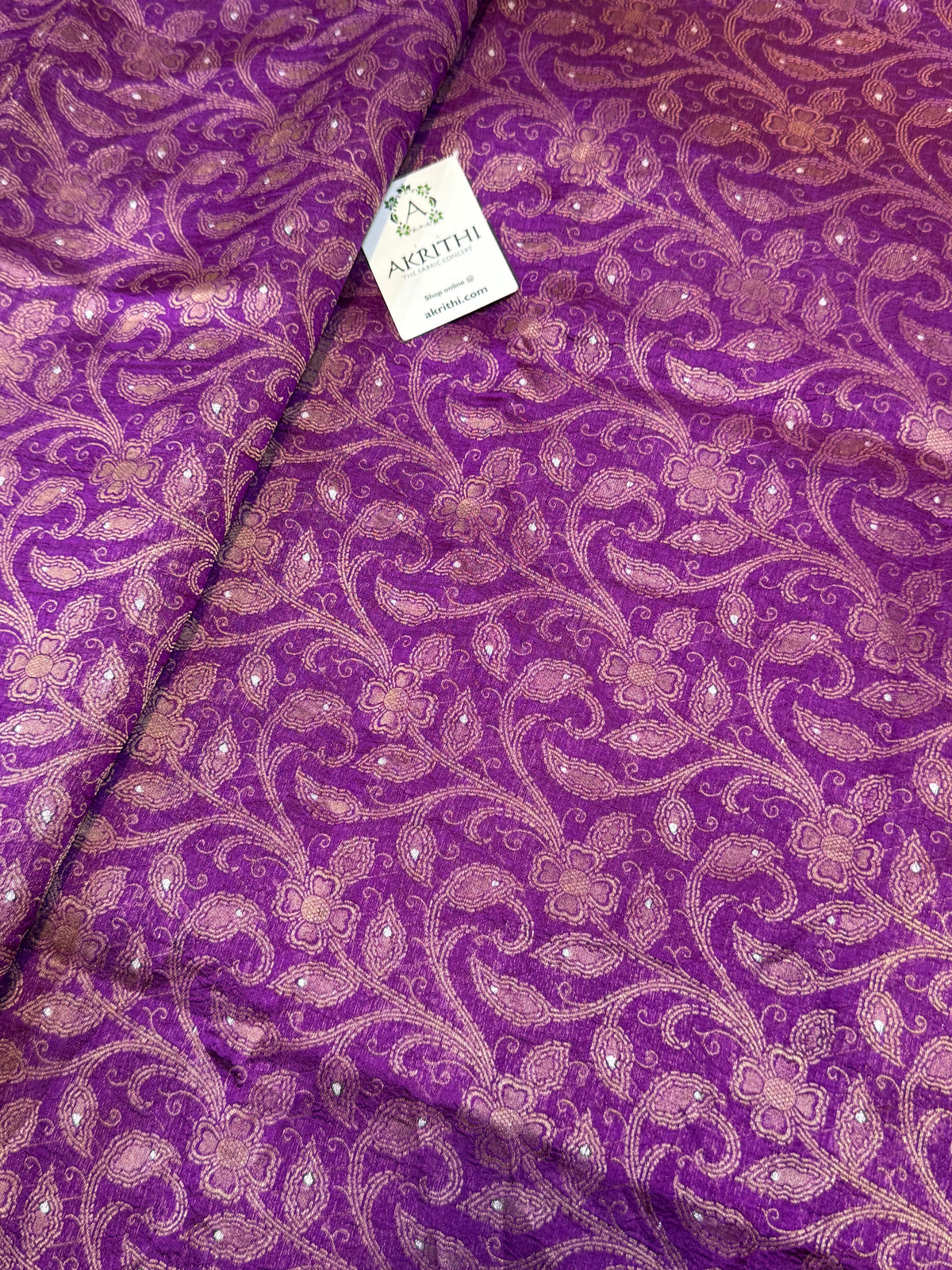Banarasi meenakari pure soft dupion silk fabric