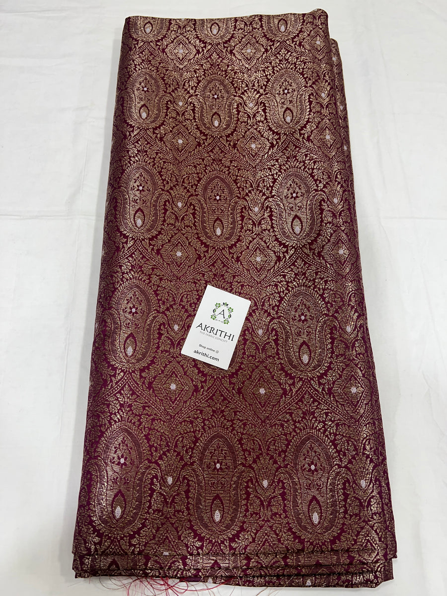 Pure Banarasi brocade fabric