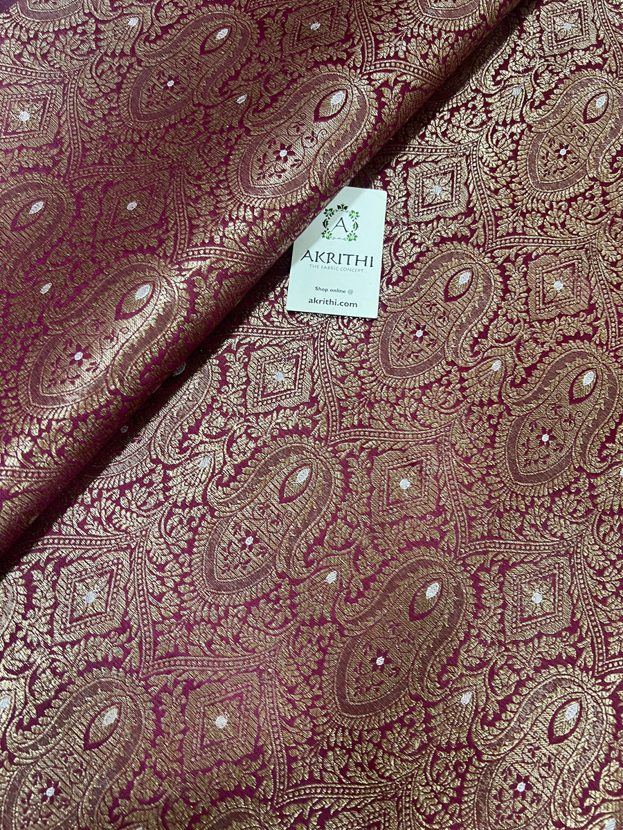 Pure Banarasi brocade fabric