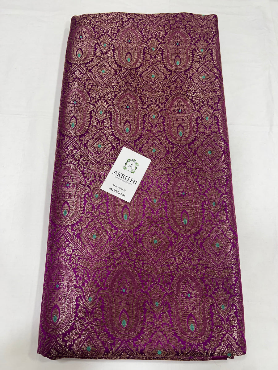 Pure Banarasi brocade fabric