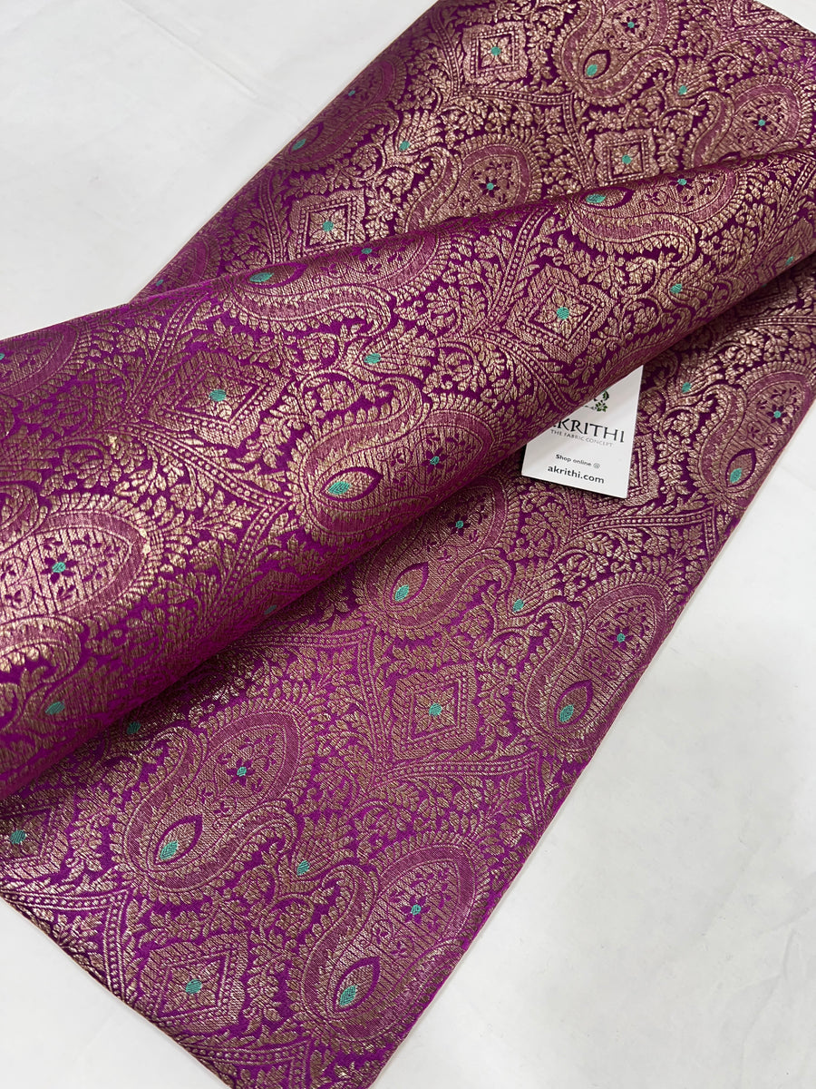 Pure Banarasi brocade fabric