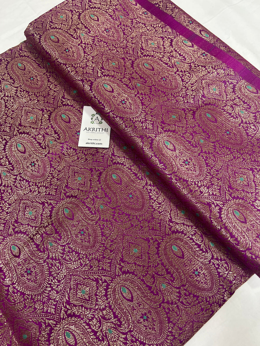 Pure Banarasi brocade fabric