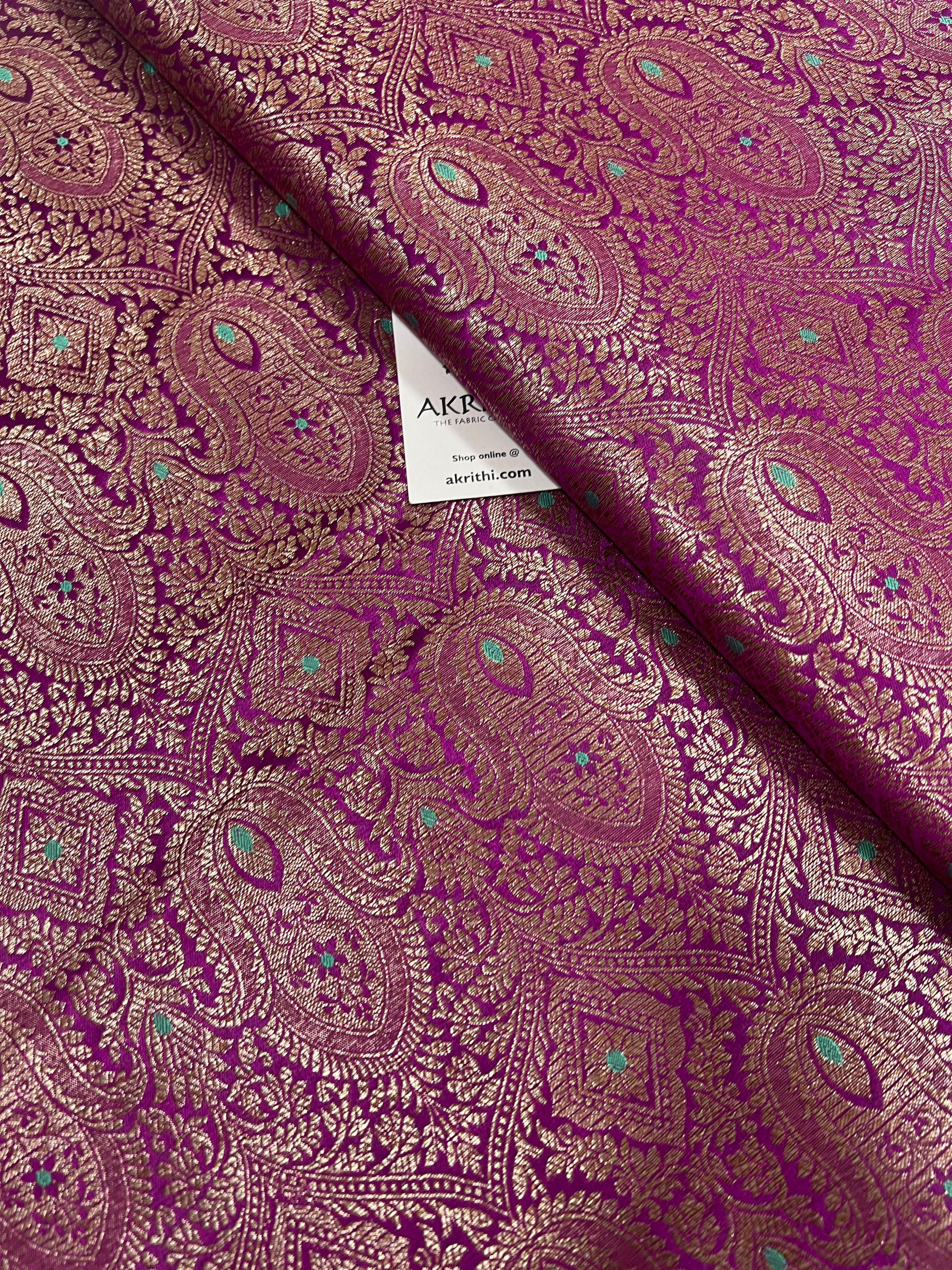 Pure Banarasi brocade fabric