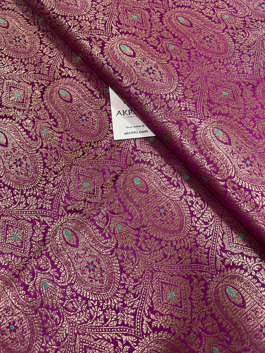 Pure Banarasi brocade fabric