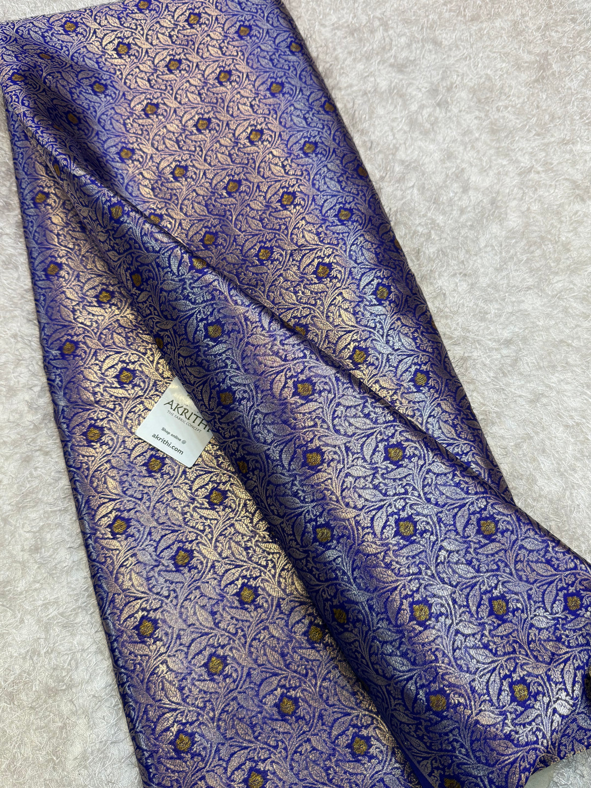 Banarasi meenakari pure dupion silk fabric
