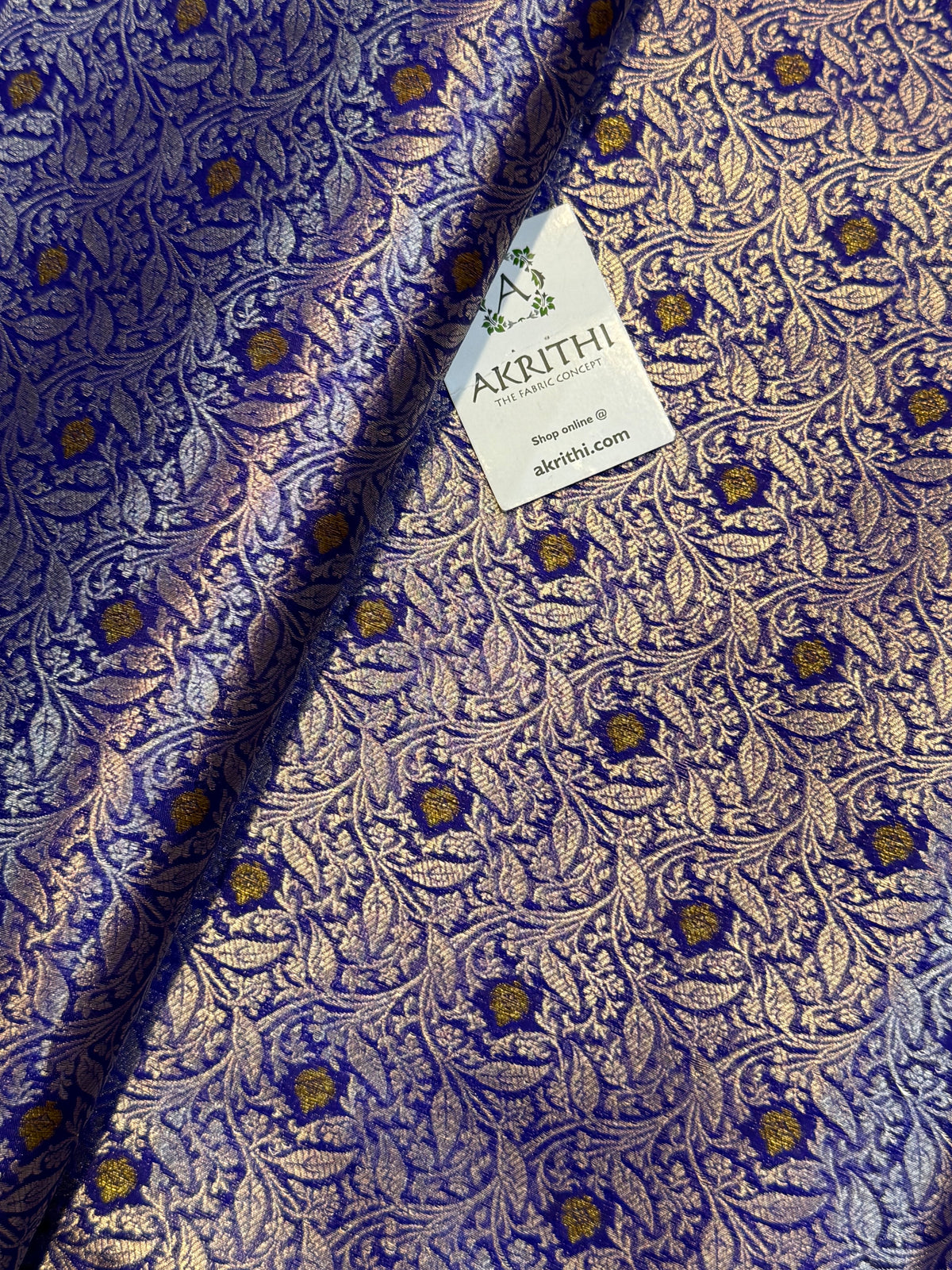 Banarasi meenakari pure dupion silk fabric