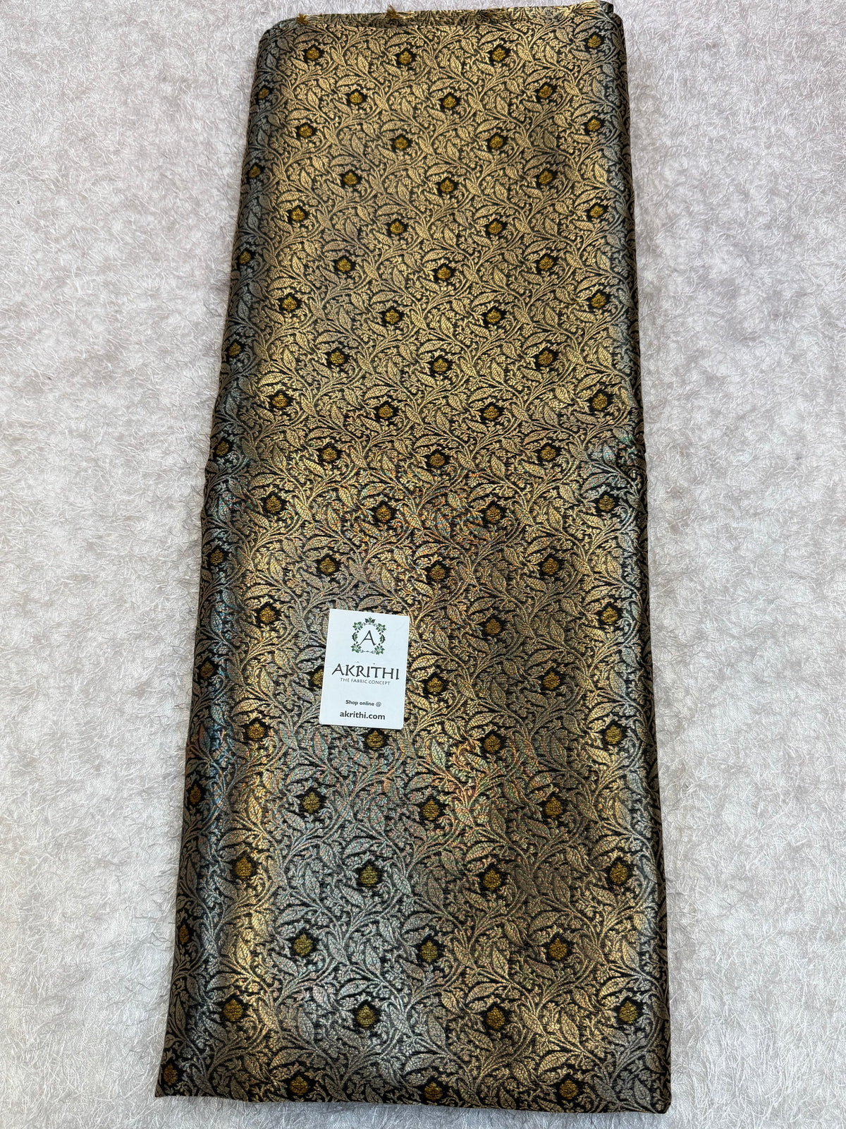 Banarasi meenakari pure dupion silk fabric