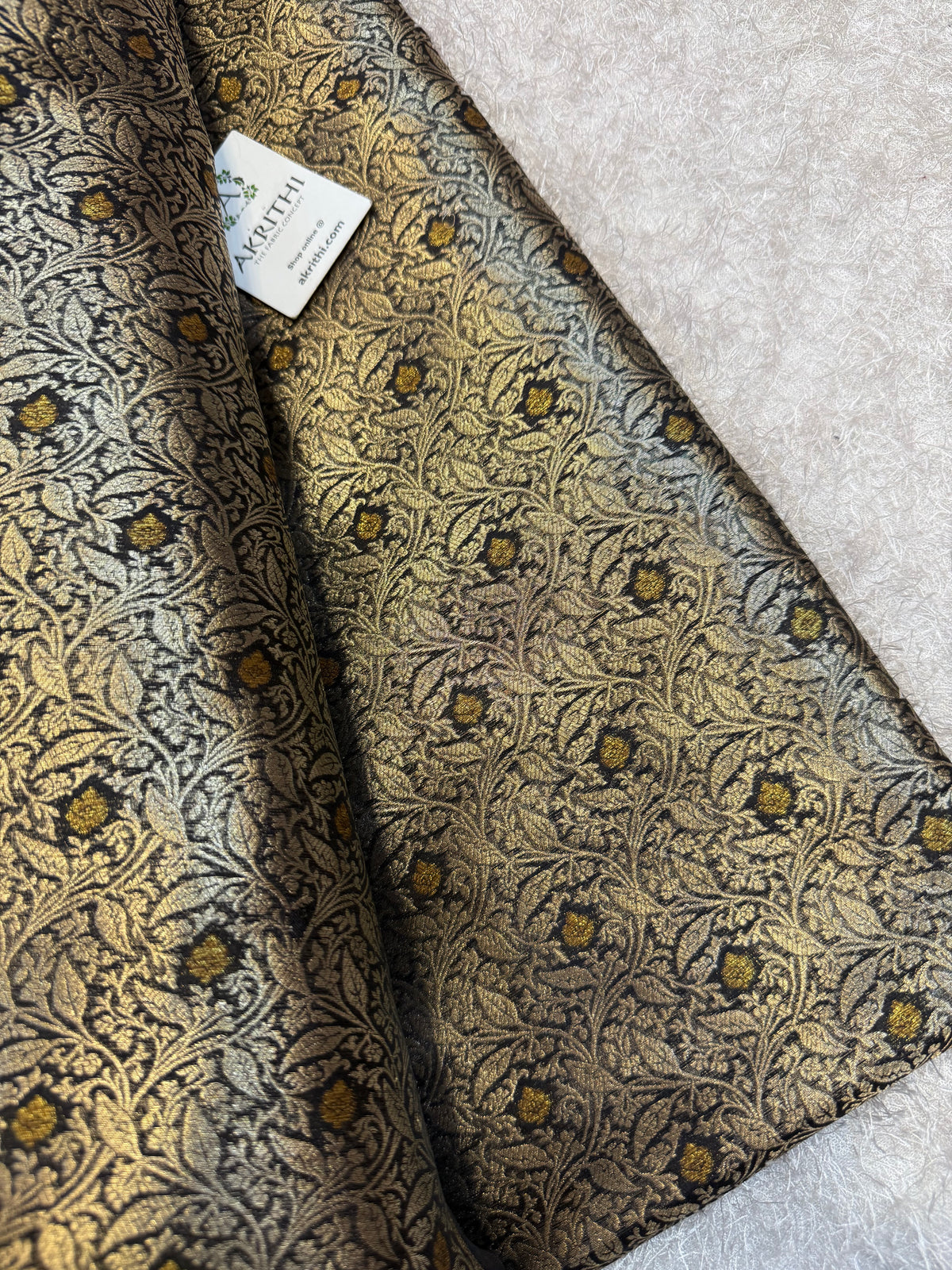 Banarasi meenakari pure dupion silk fabric