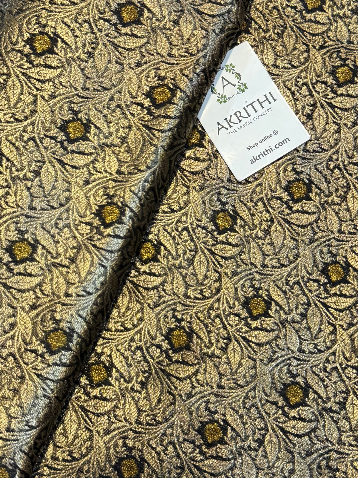 Banarasi meenakari pure dupion silk fabric