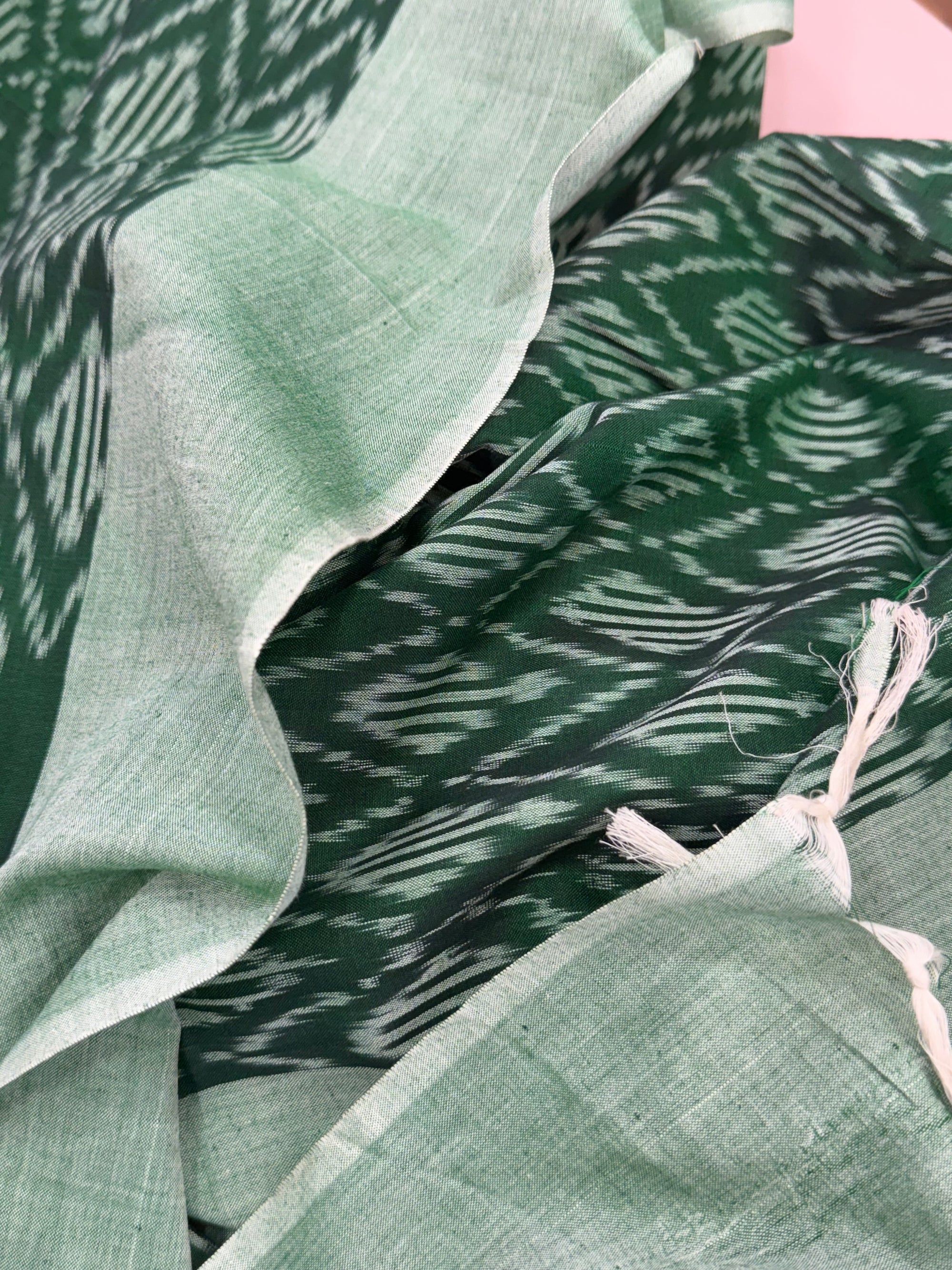 Handloom Pochampally mercerised cotton ikat dupatta