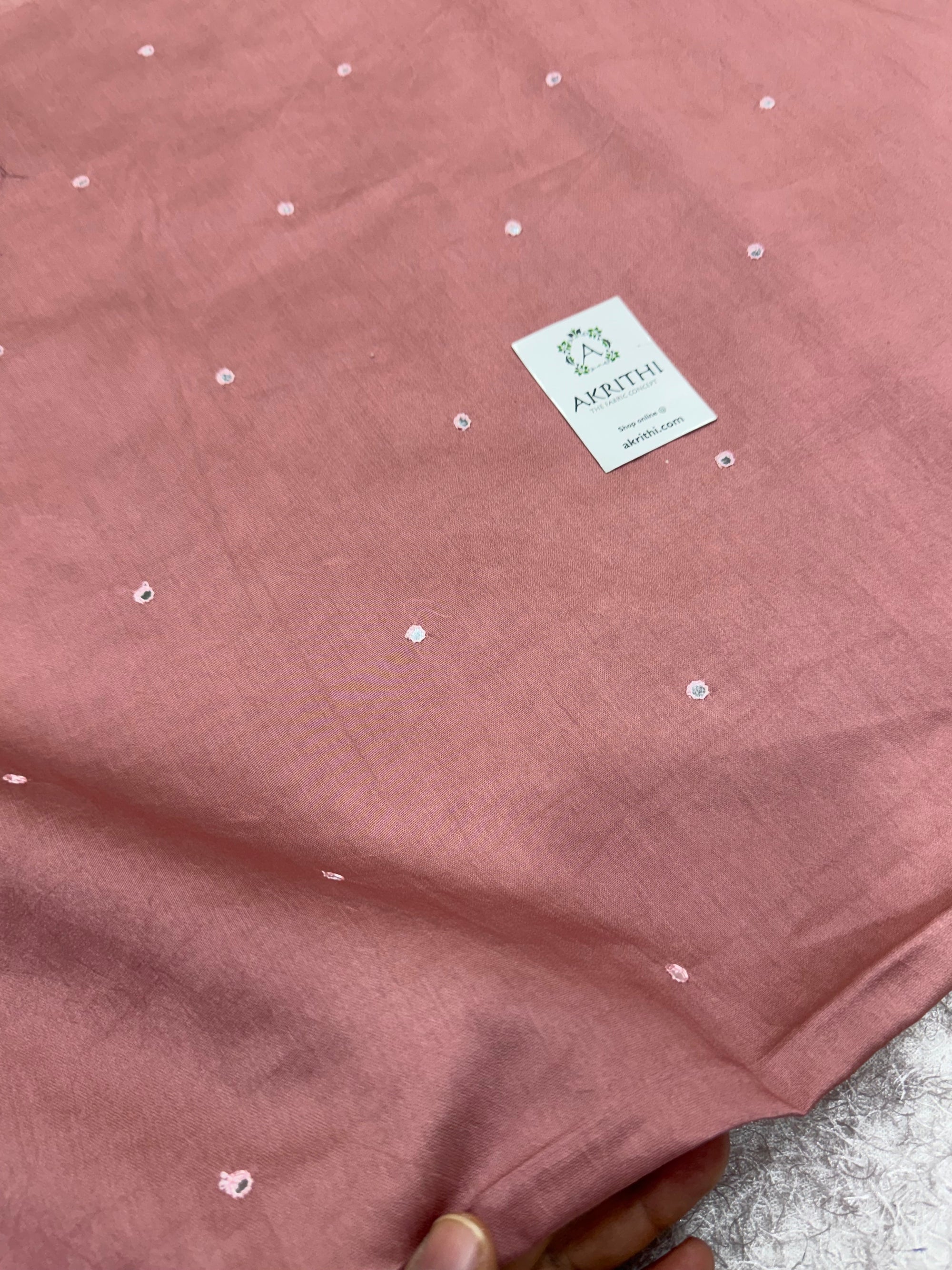PURE CHANDERI MIRROR FABRIC
