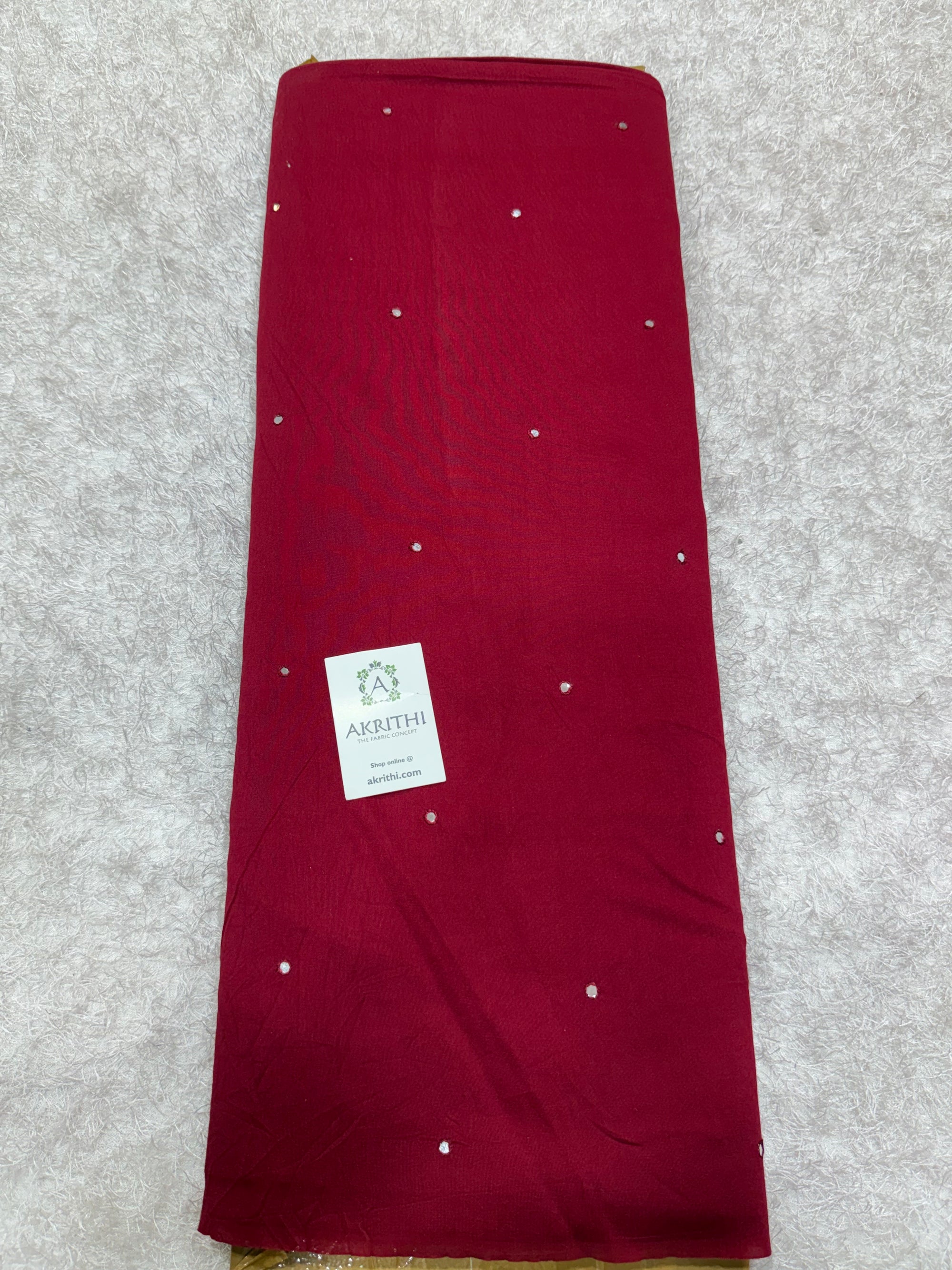 PURE CHANDERI MIRROR FABRIC