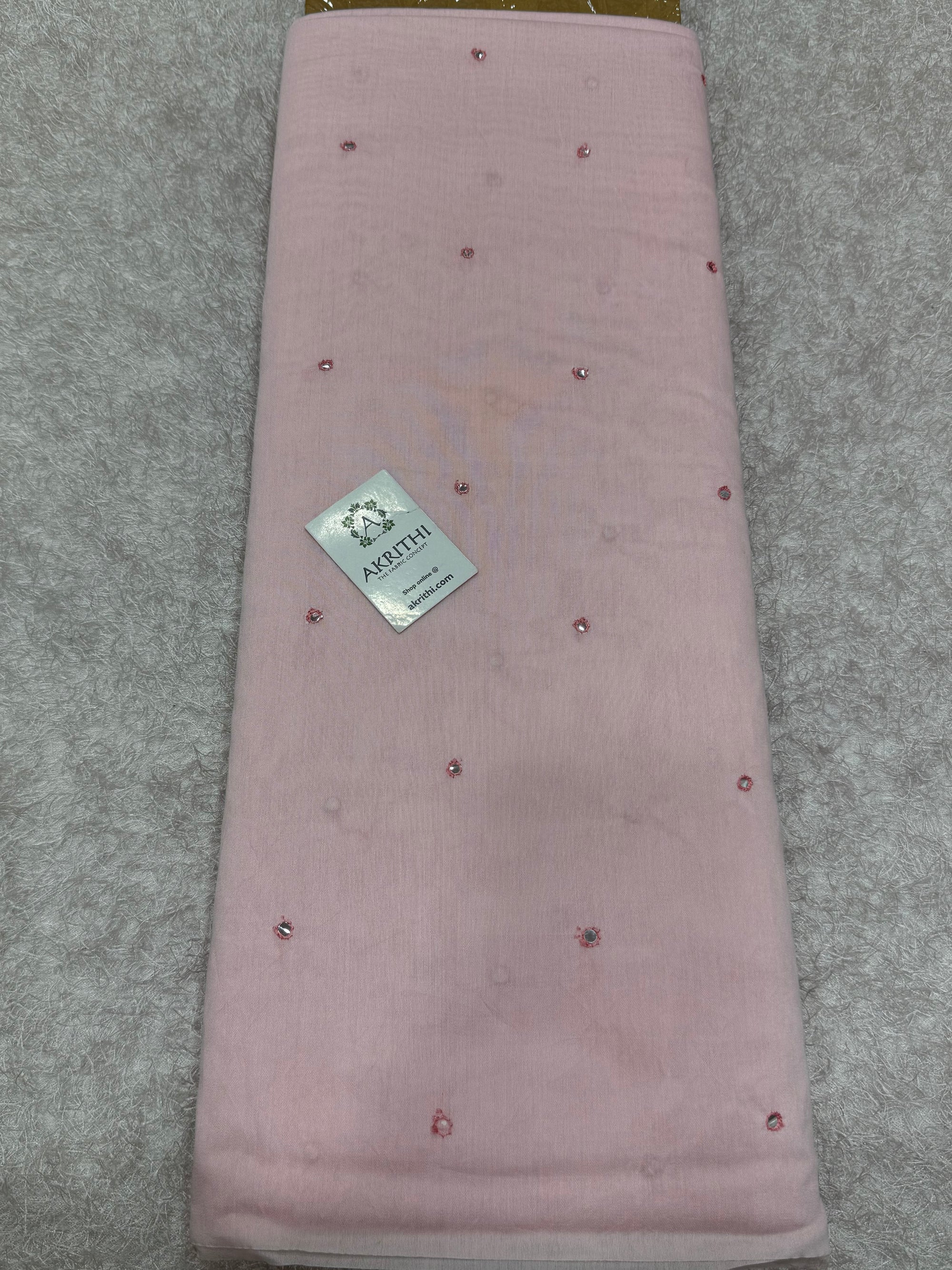 PURE CHANDERI MIRROR FABRIC