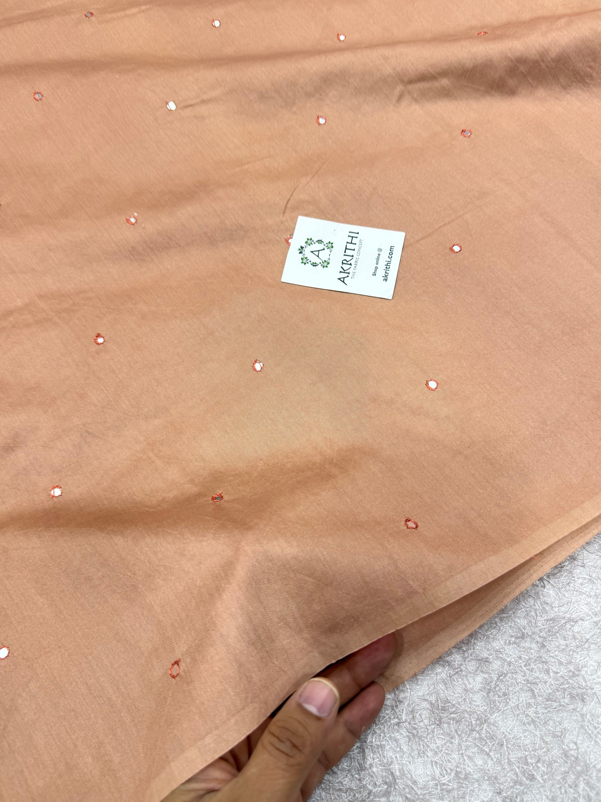 PURE CHANDERI MIRROR FABRIC