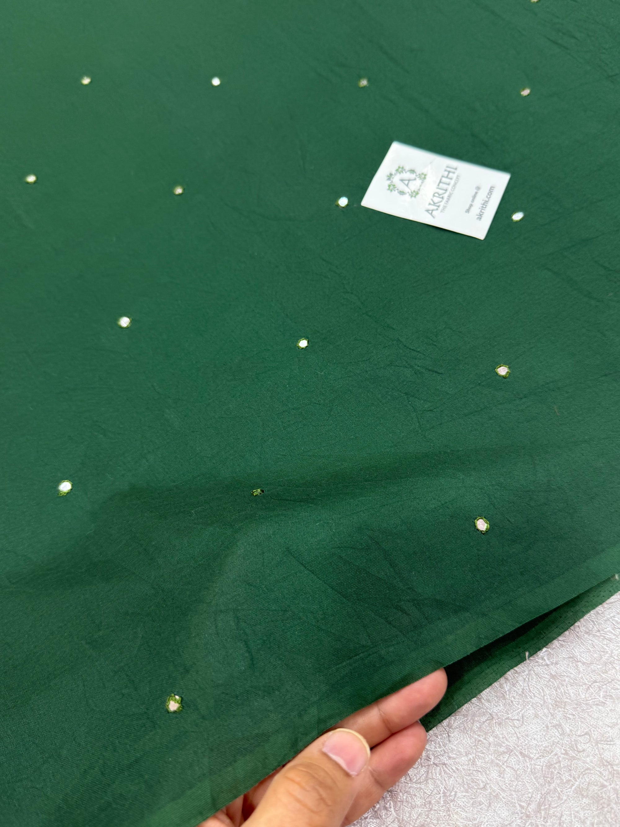 PURE CHANDERI MIRROR FABRIC
