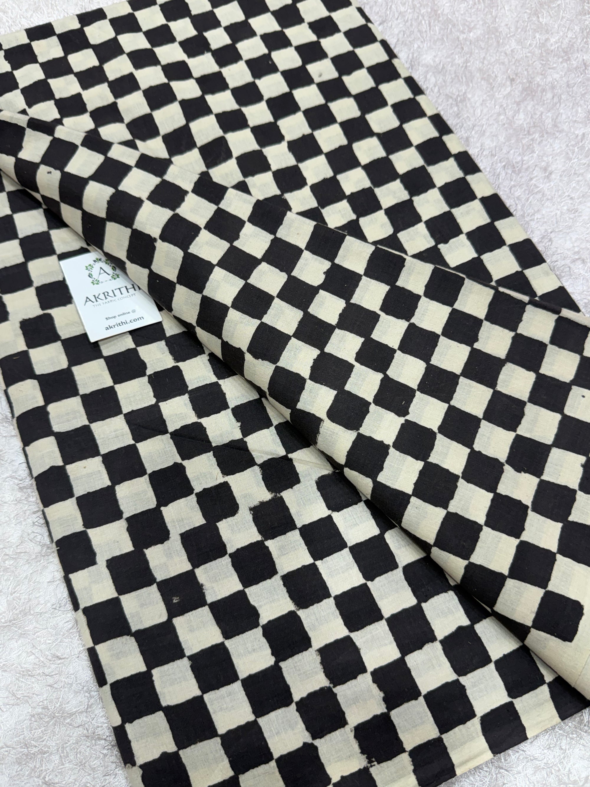 Bagru Hand block printed cotton fabric