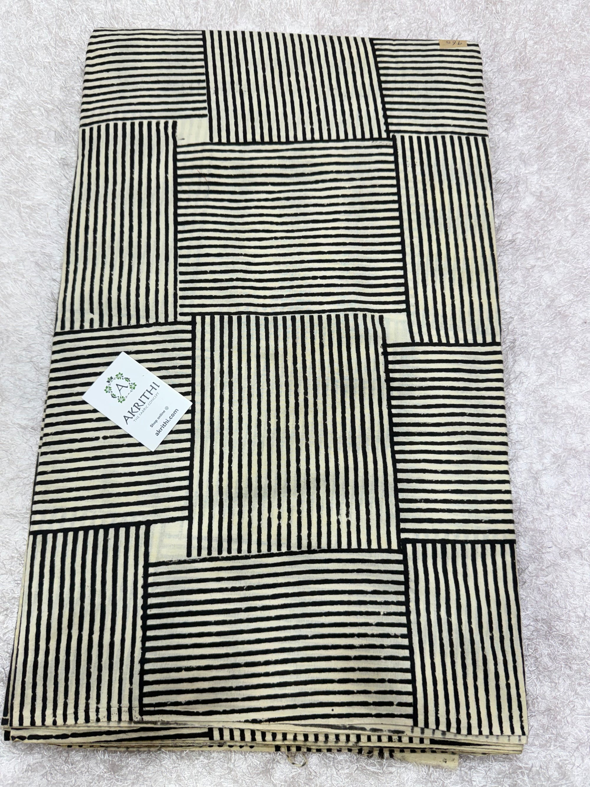 Bagru Hand block printed cotton fabric