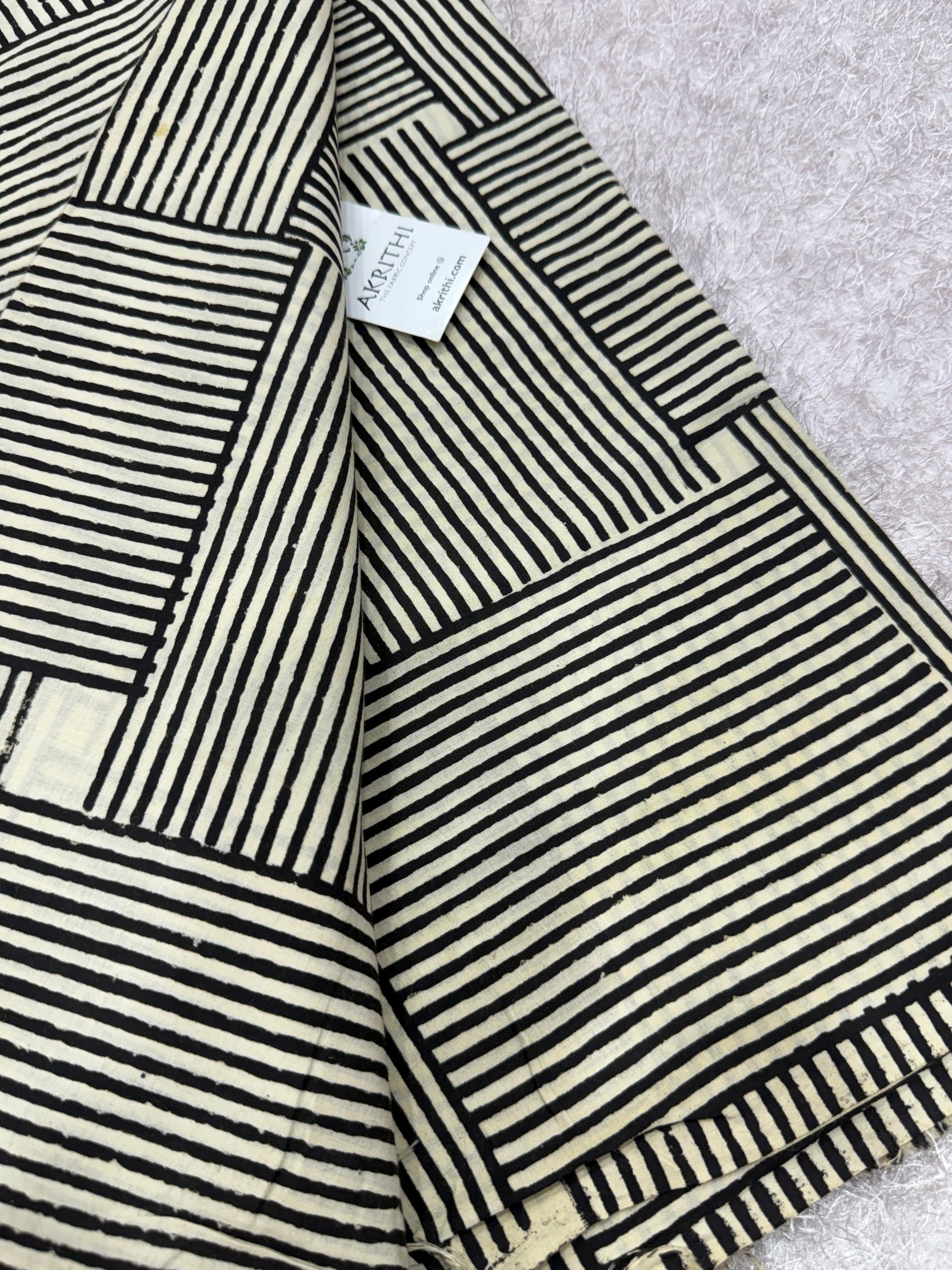 Bagru Hand block printed cotton fabric