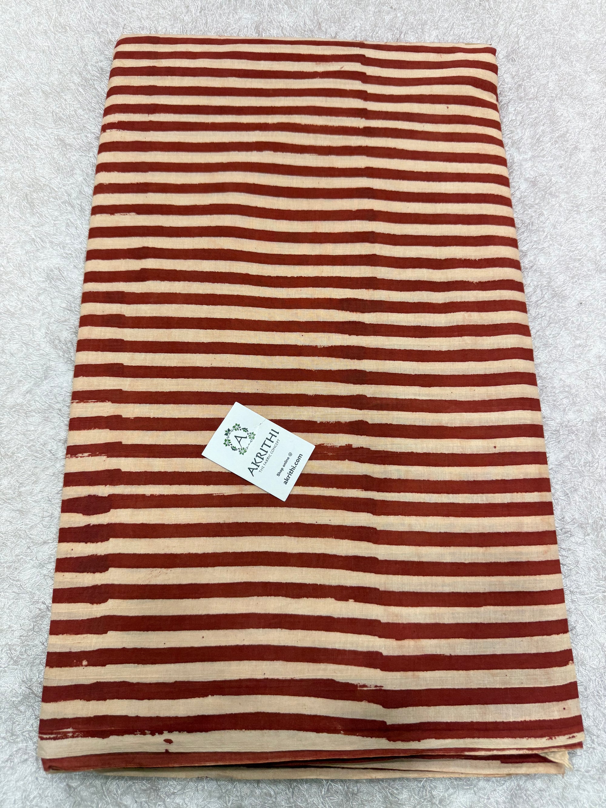 Bagru Hand block printed cotton fabric