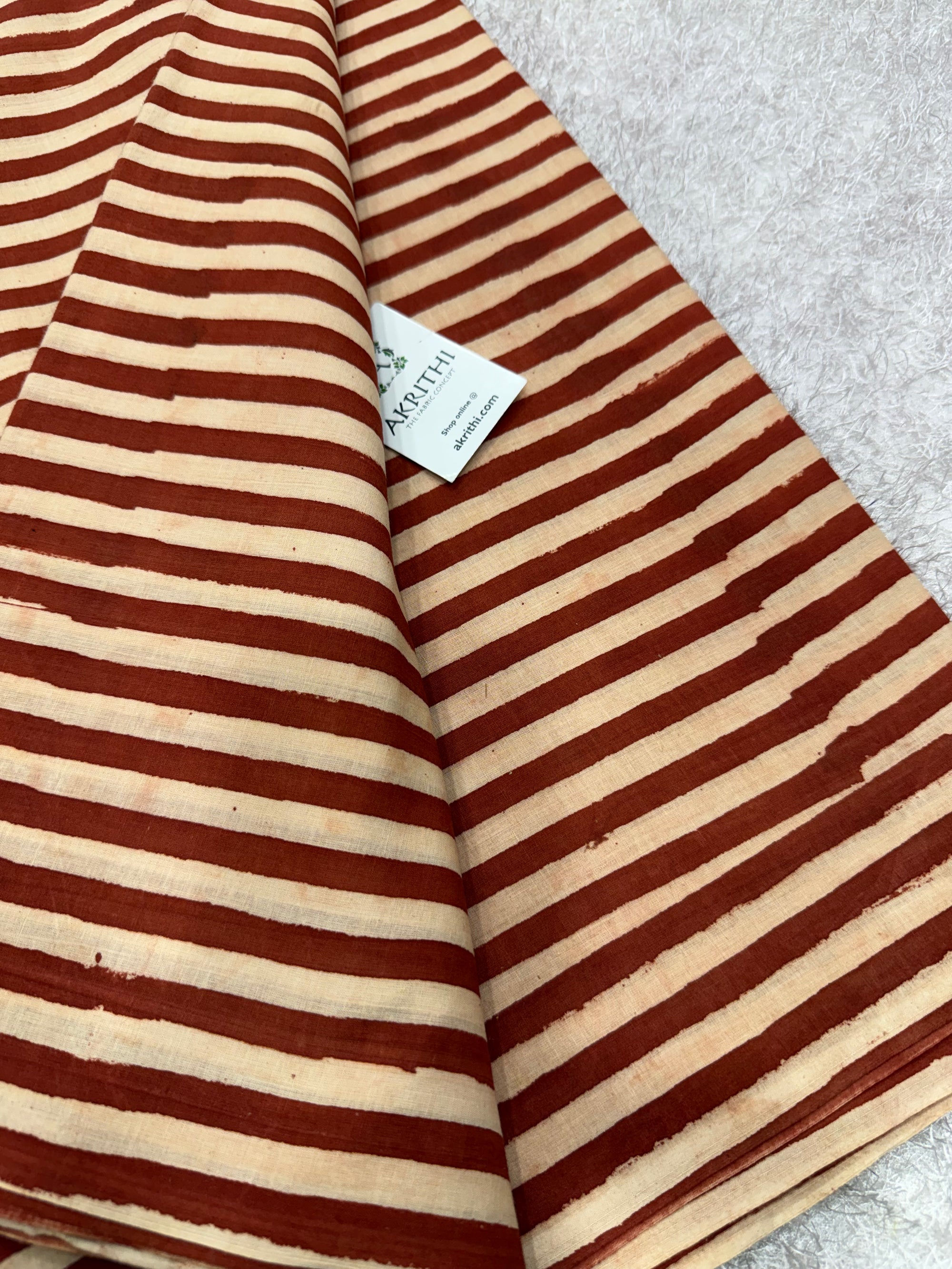 Bagru Hand block printed cotton fabric