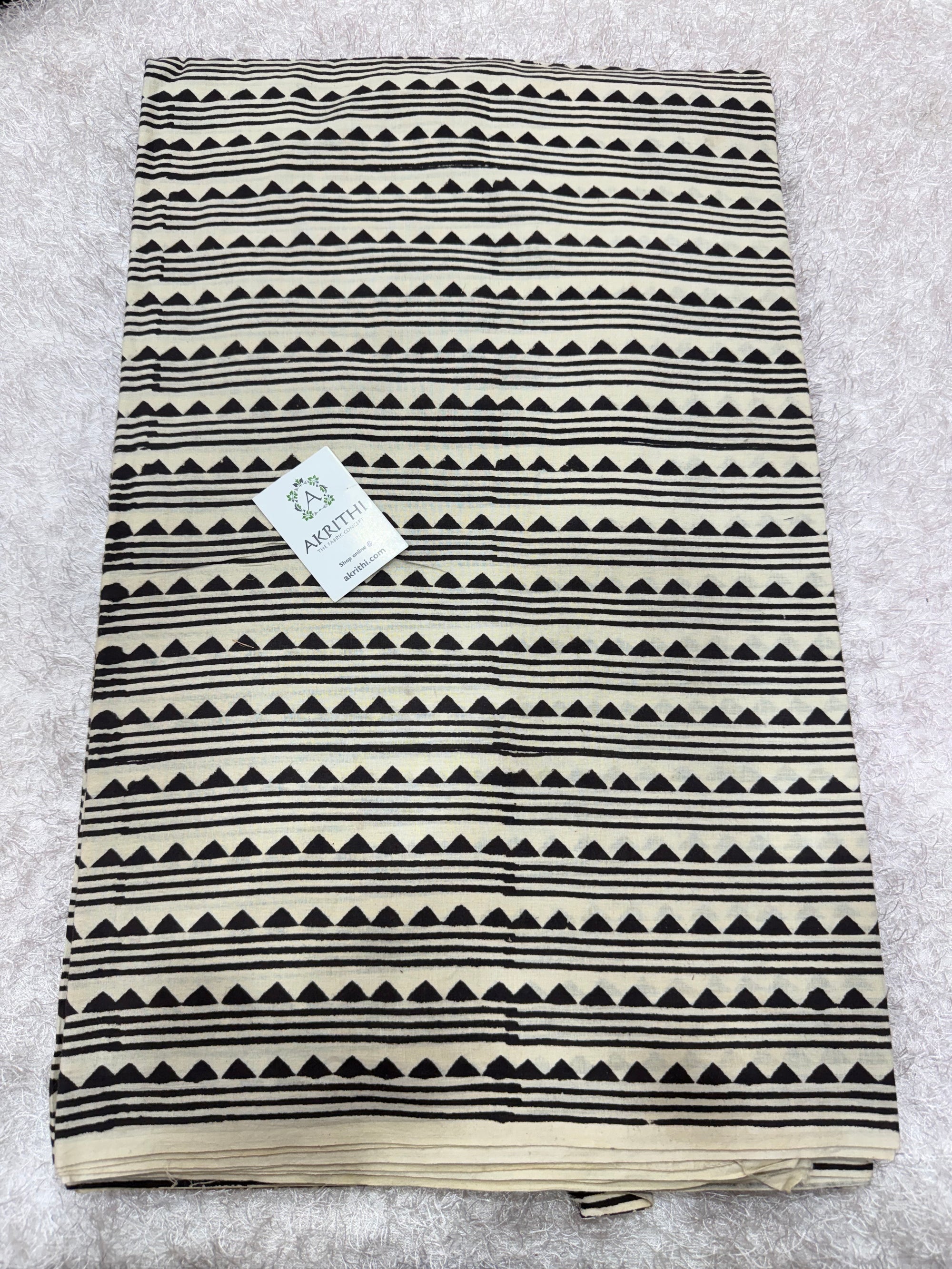 Bagru Hand block printed cotton fabric