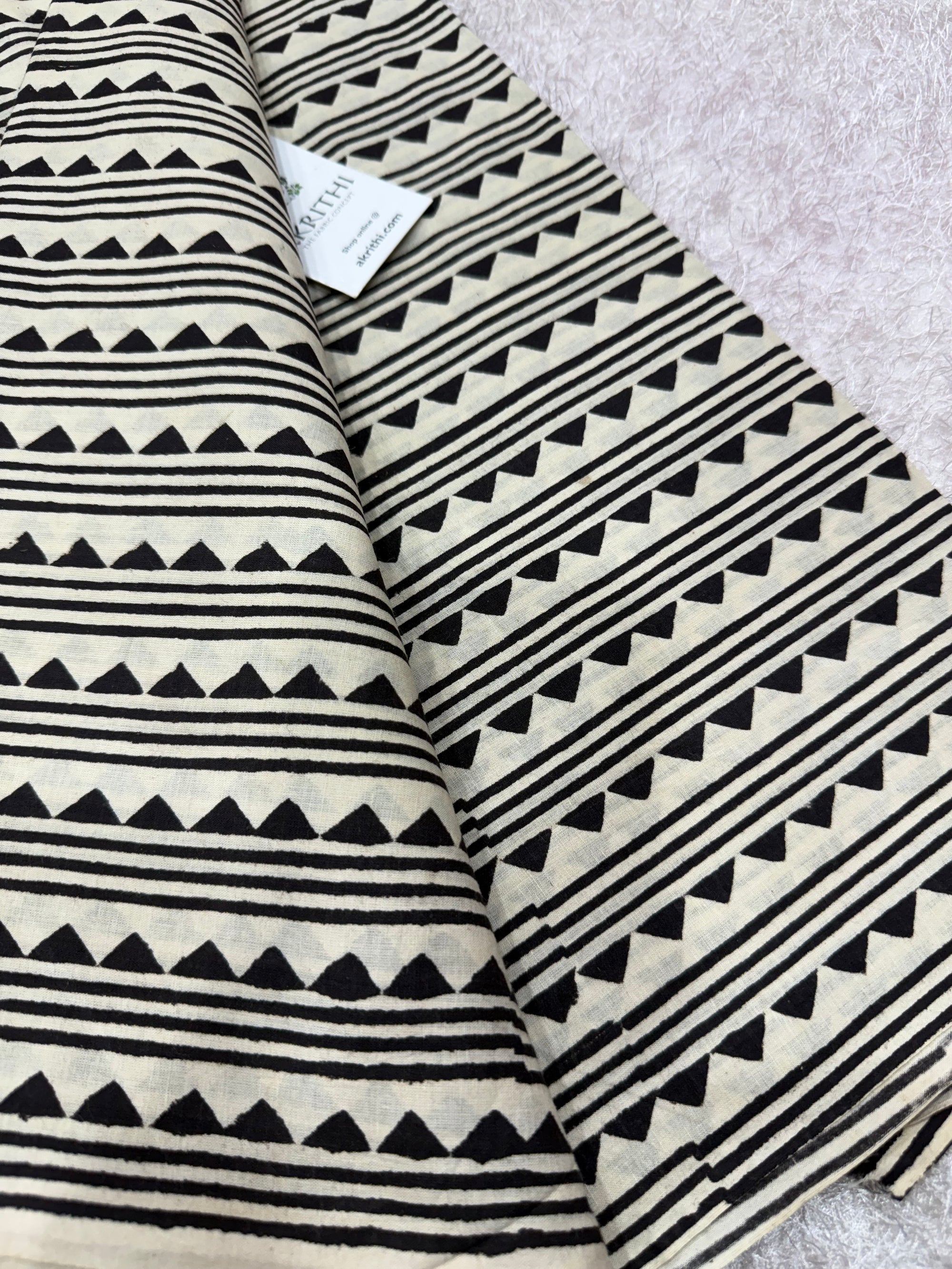 Bagru Hand block printed cotton fabric