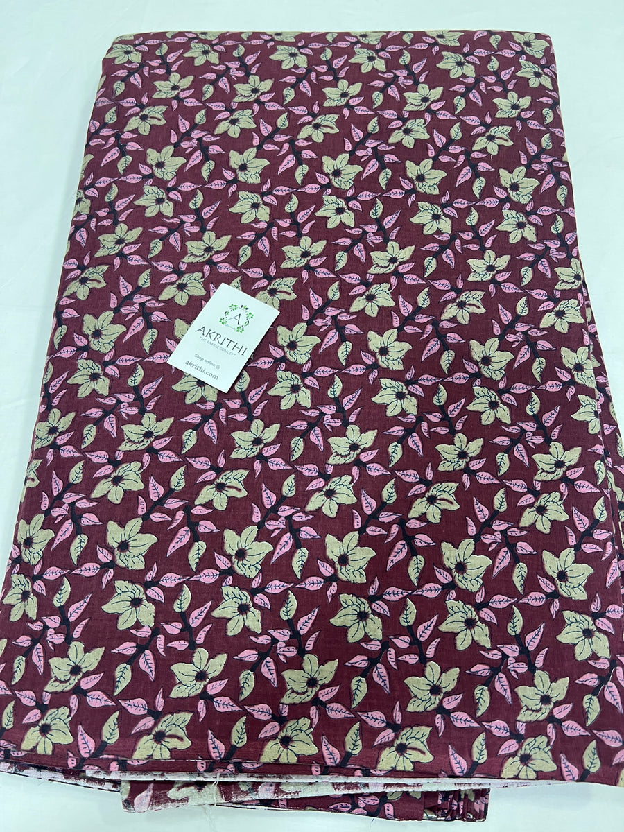 Printed pure cotton fabric