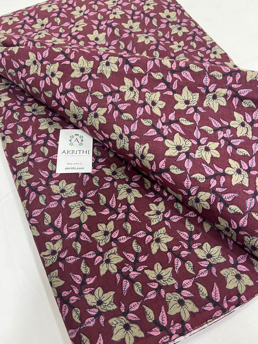 Printed pure cotton fabric