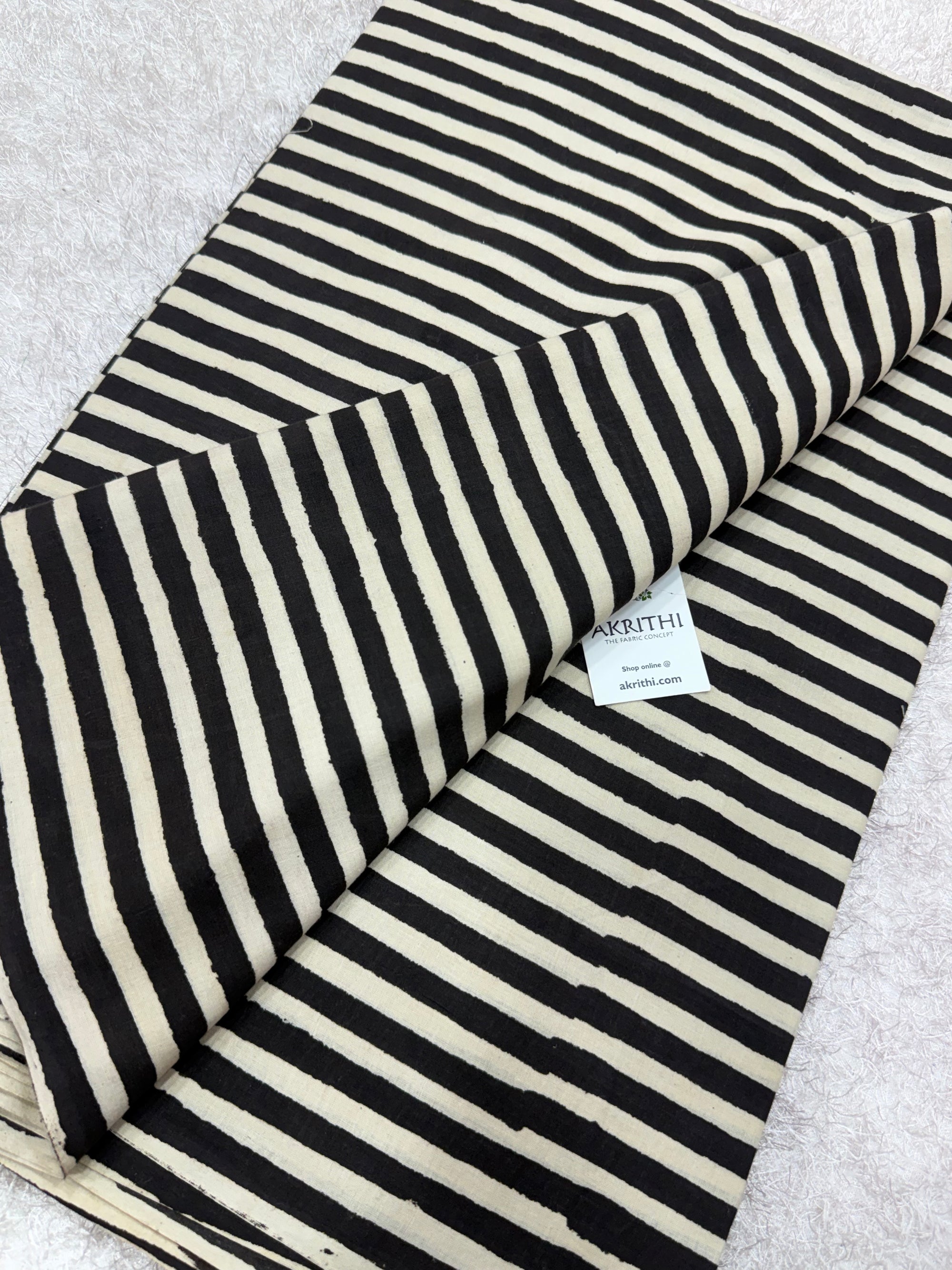 Bagru Hand block printed cotton fabric