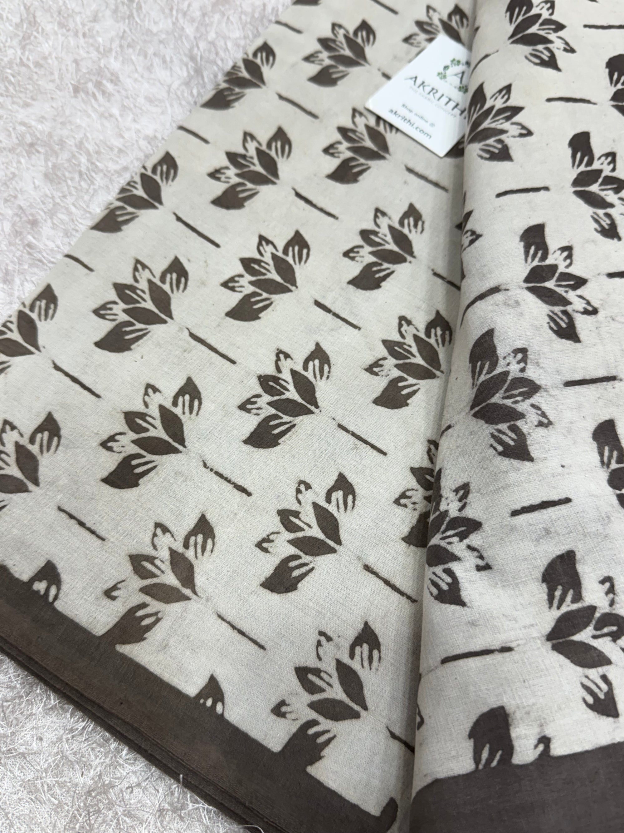 Dabu Hand block printed cotton fabric
