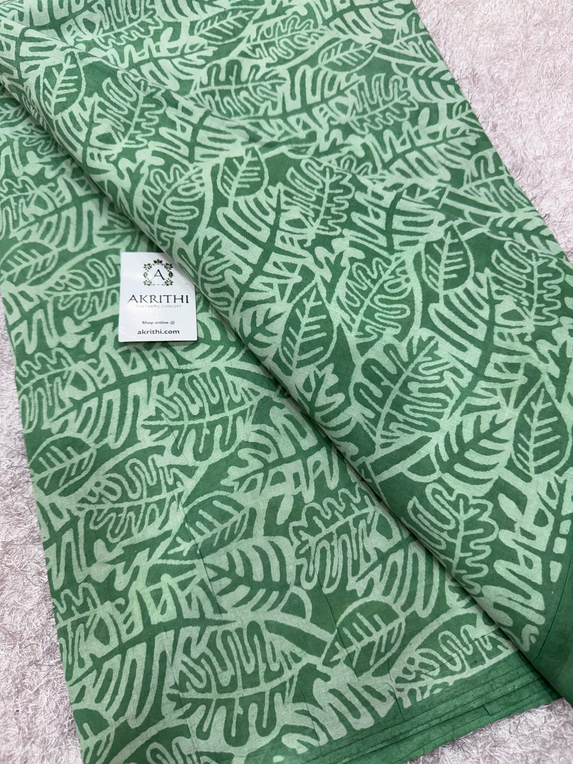 Dabu Hand block printed cotton fabric