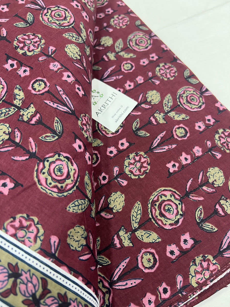 Printed pure cotton fabric