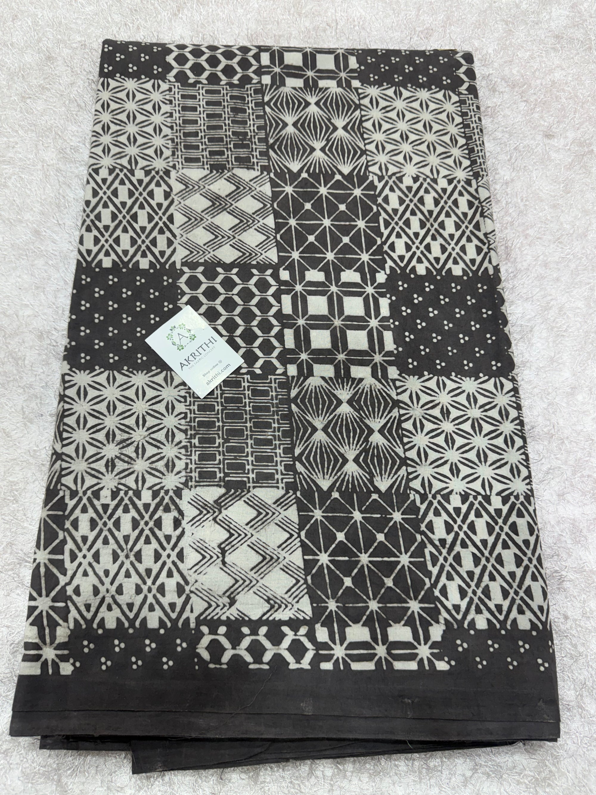 Dabu Hand block printed cotton fabric