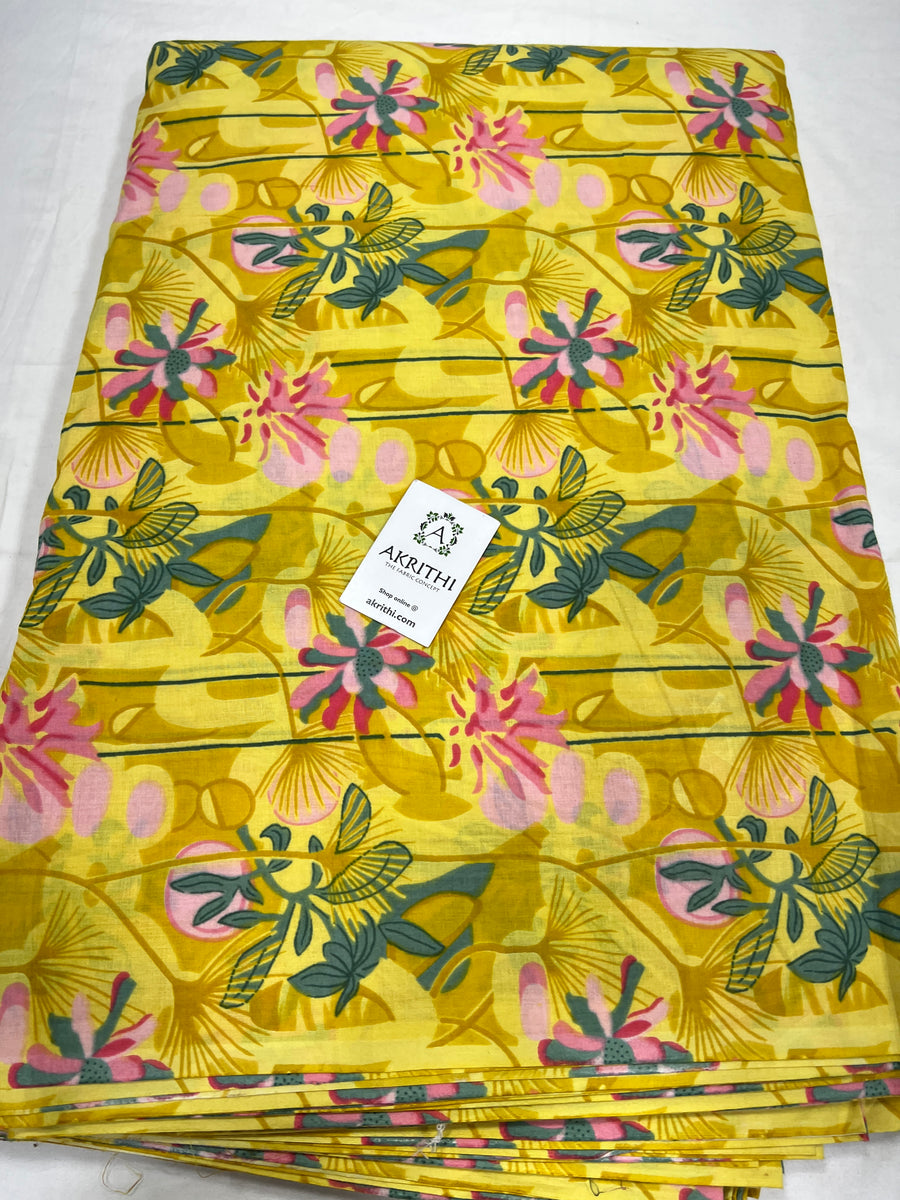 Printed pure cotton fabric