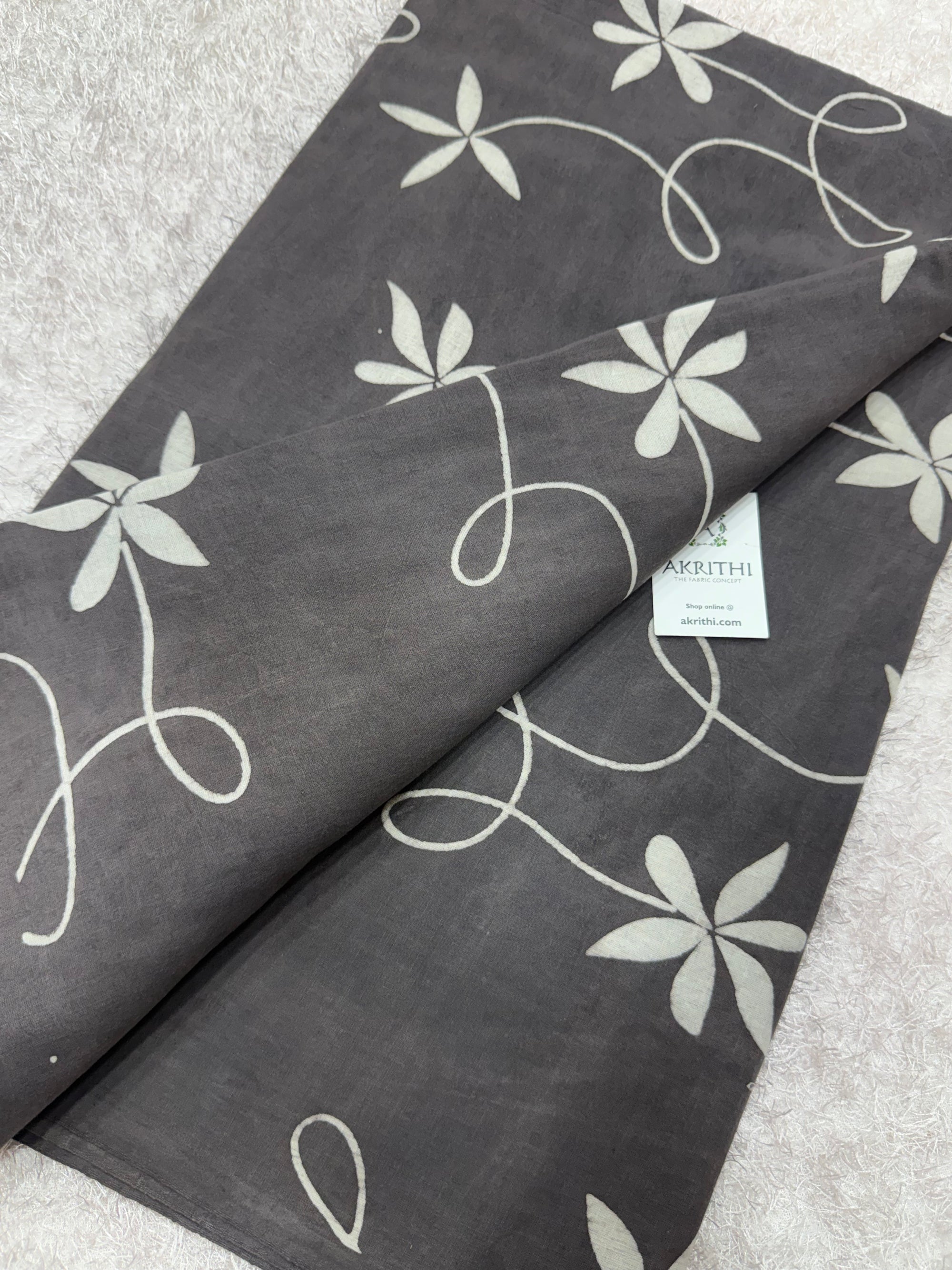 Dabu Hand block printed cotton fabric