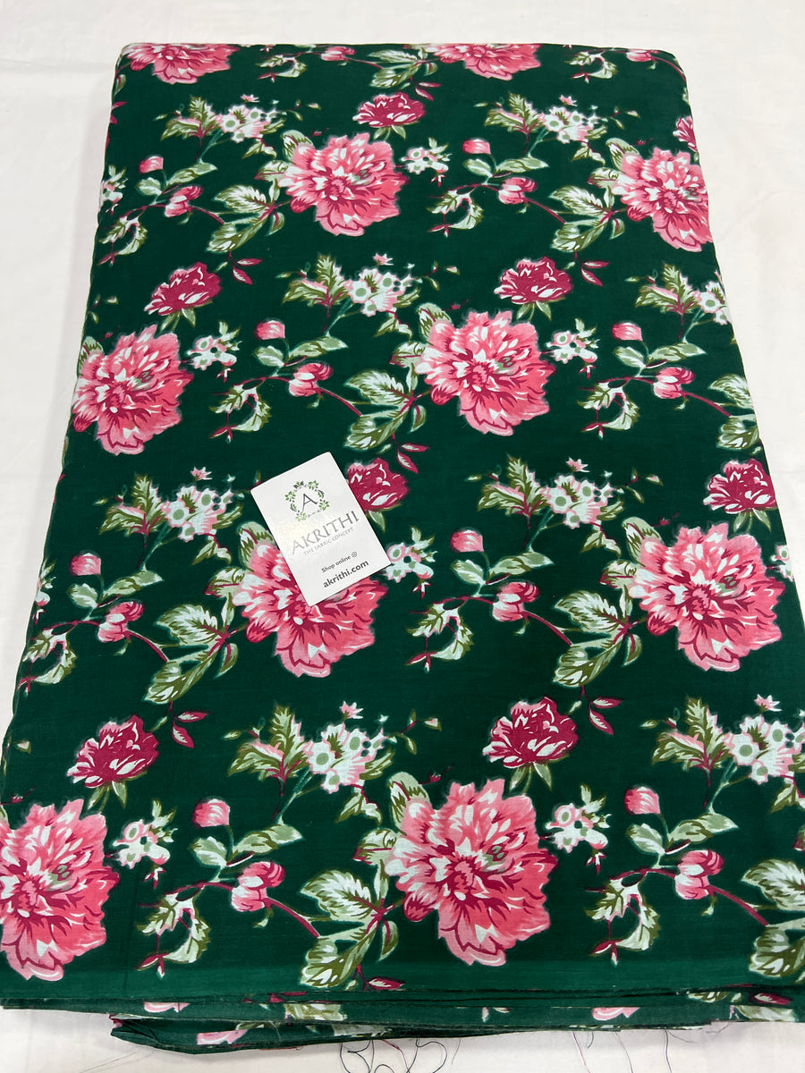 Printed pure cotton fabric