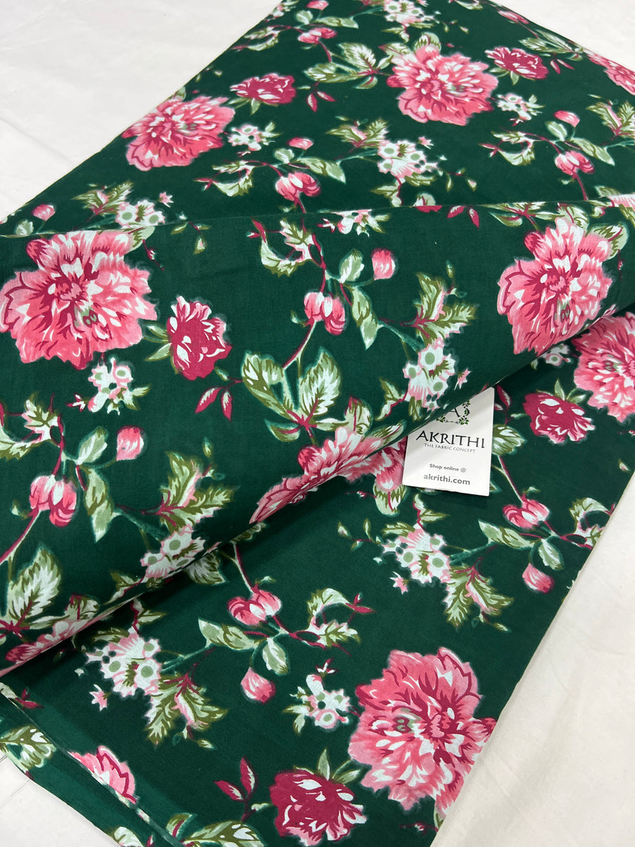 Printed pure cotton fabric