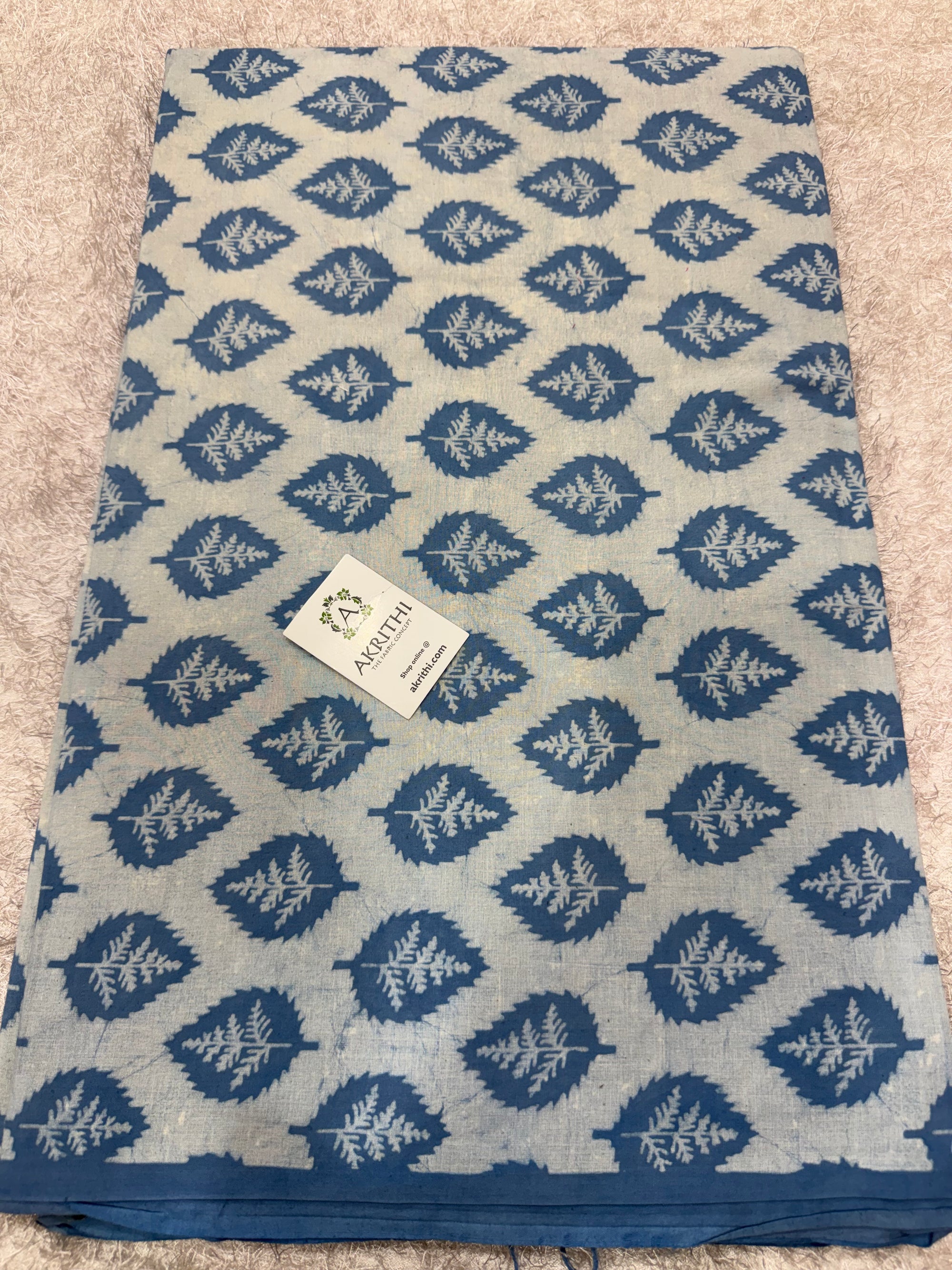 Dabu Hand block printed cotton fabric