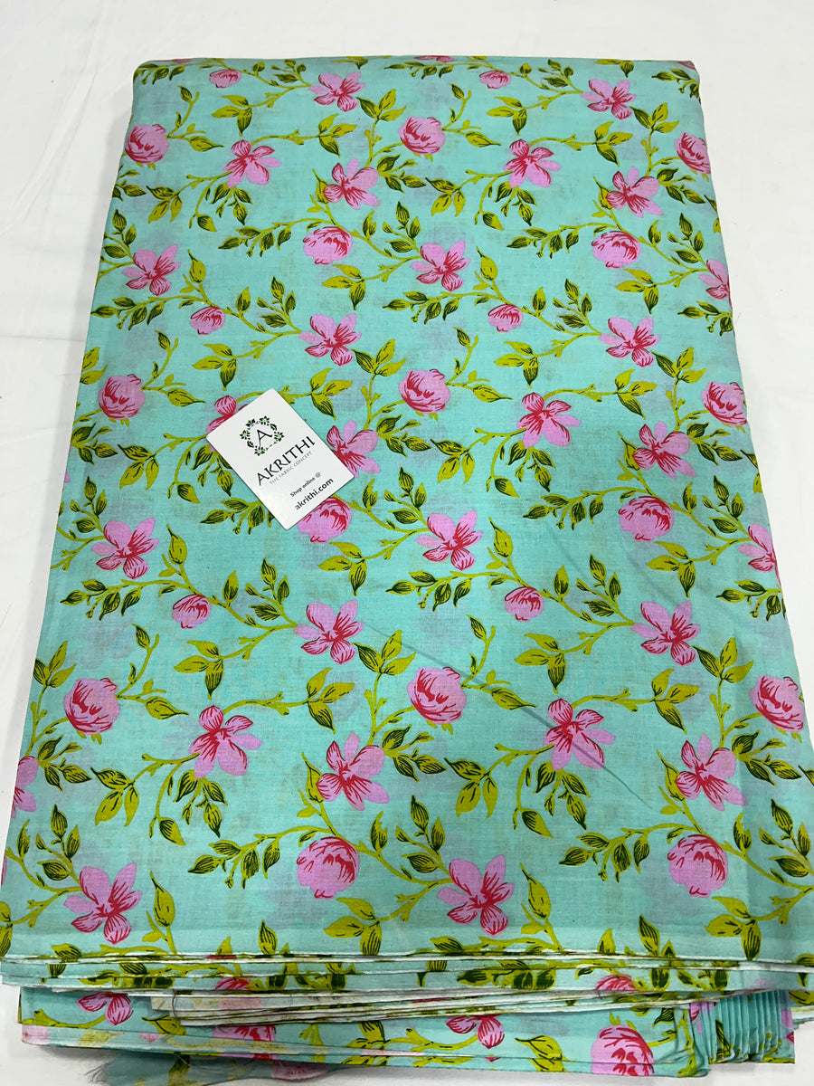 Printed pure cotton fabric