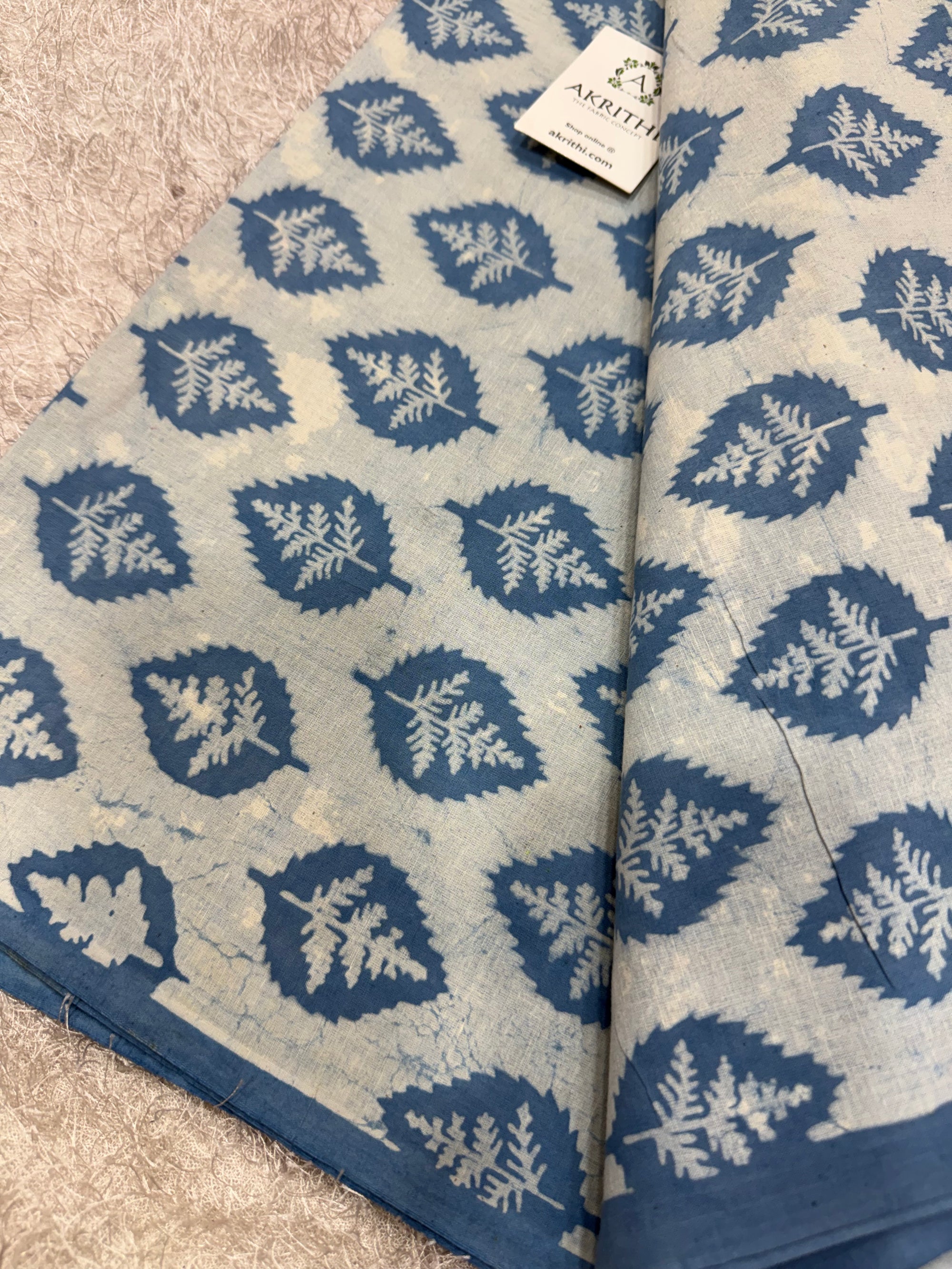 Dabu Hand block printed cotton fabric
